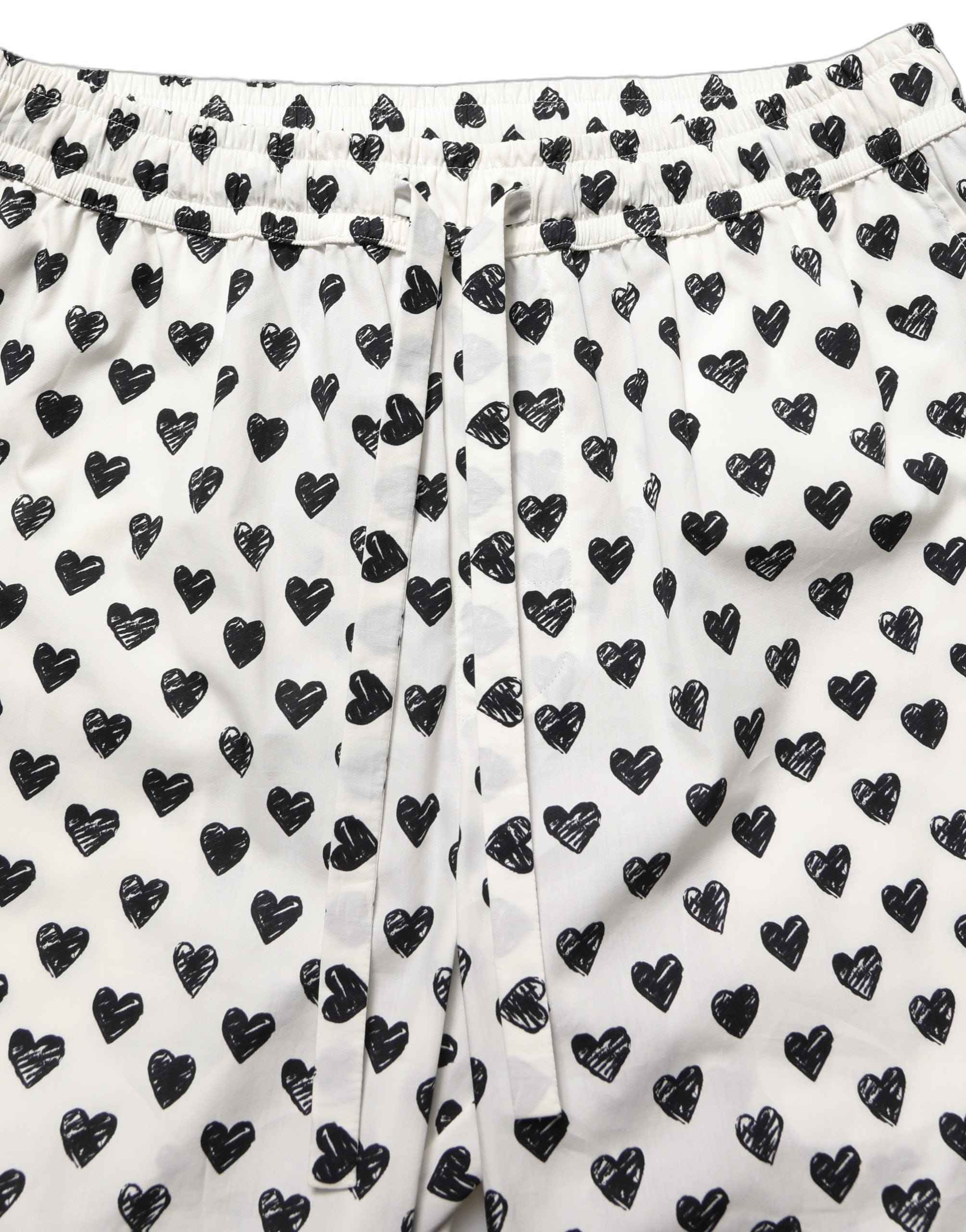 Dolce & Gabbana Graphic Heart Print Men Trousers Men's Pants