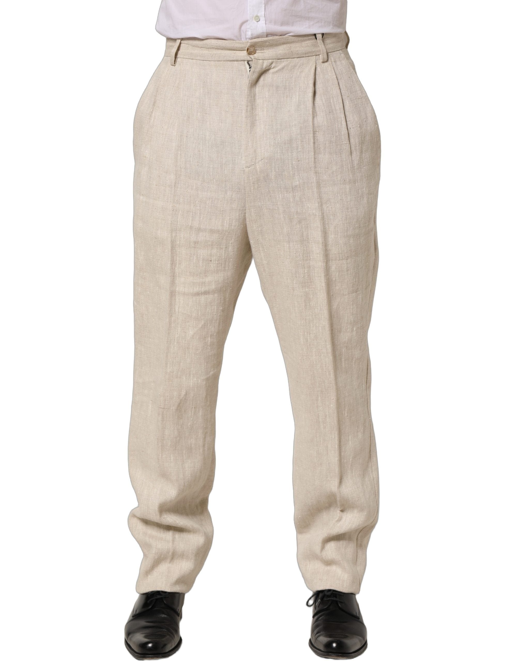 Dolce & Gabbana Linen Tape Men Dress Trouser Men's Pants