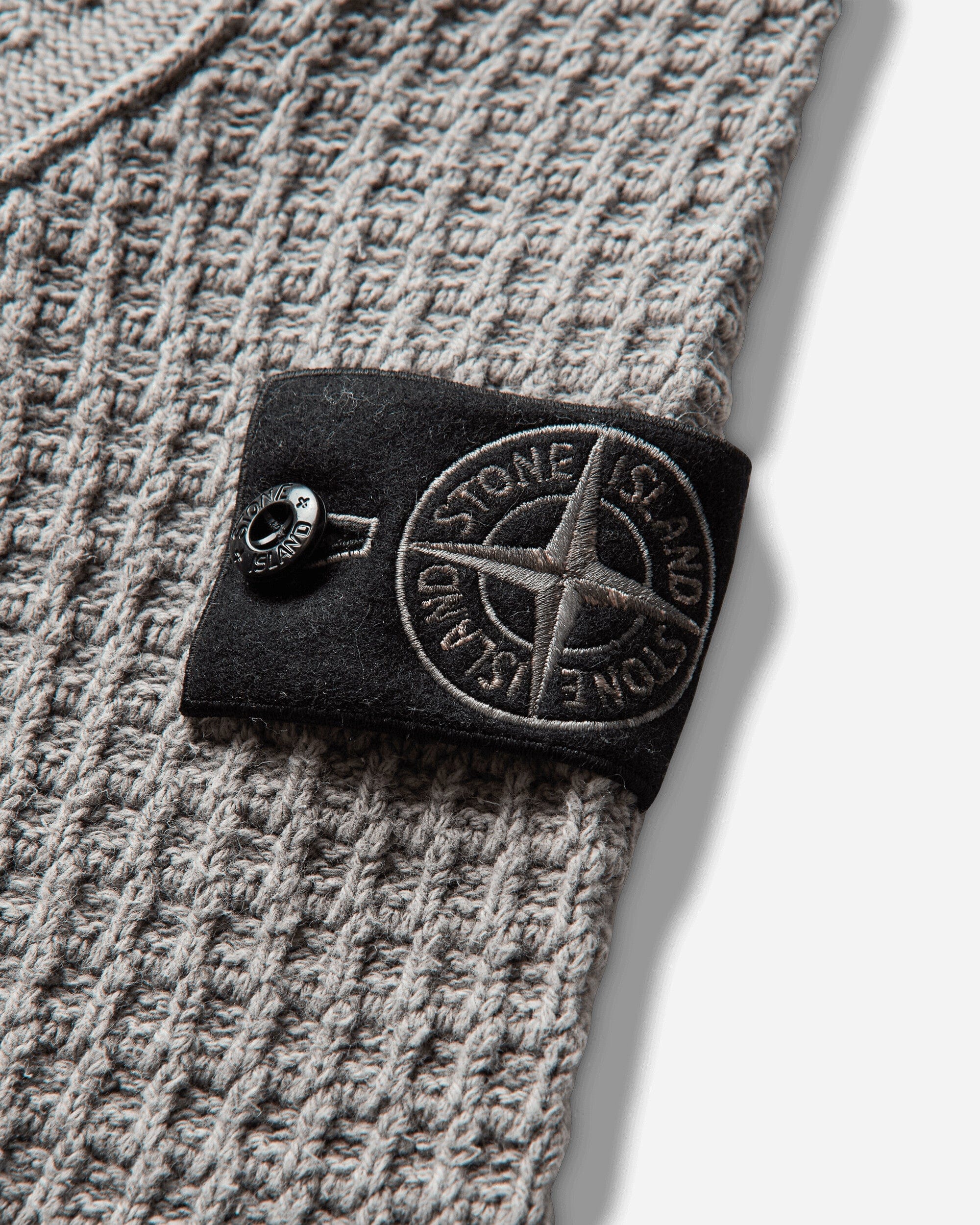 Stone Island Men's Mineral Dyed Zip - Up Cardigan Grey