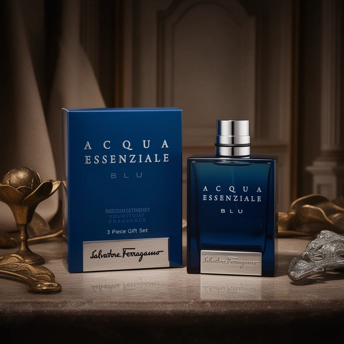 Salvatore Ferragamo MSALVATOREFERACQUAB3 Acqua Essenziale Fragrance, 3 Piece Gift Set