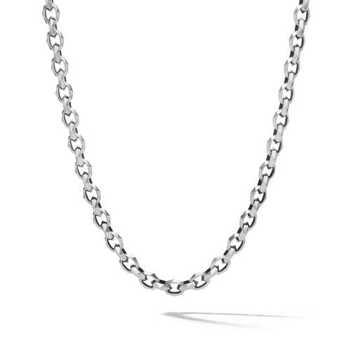 David Yurman Torqued Faceted Chain Link Necklace, 26"
