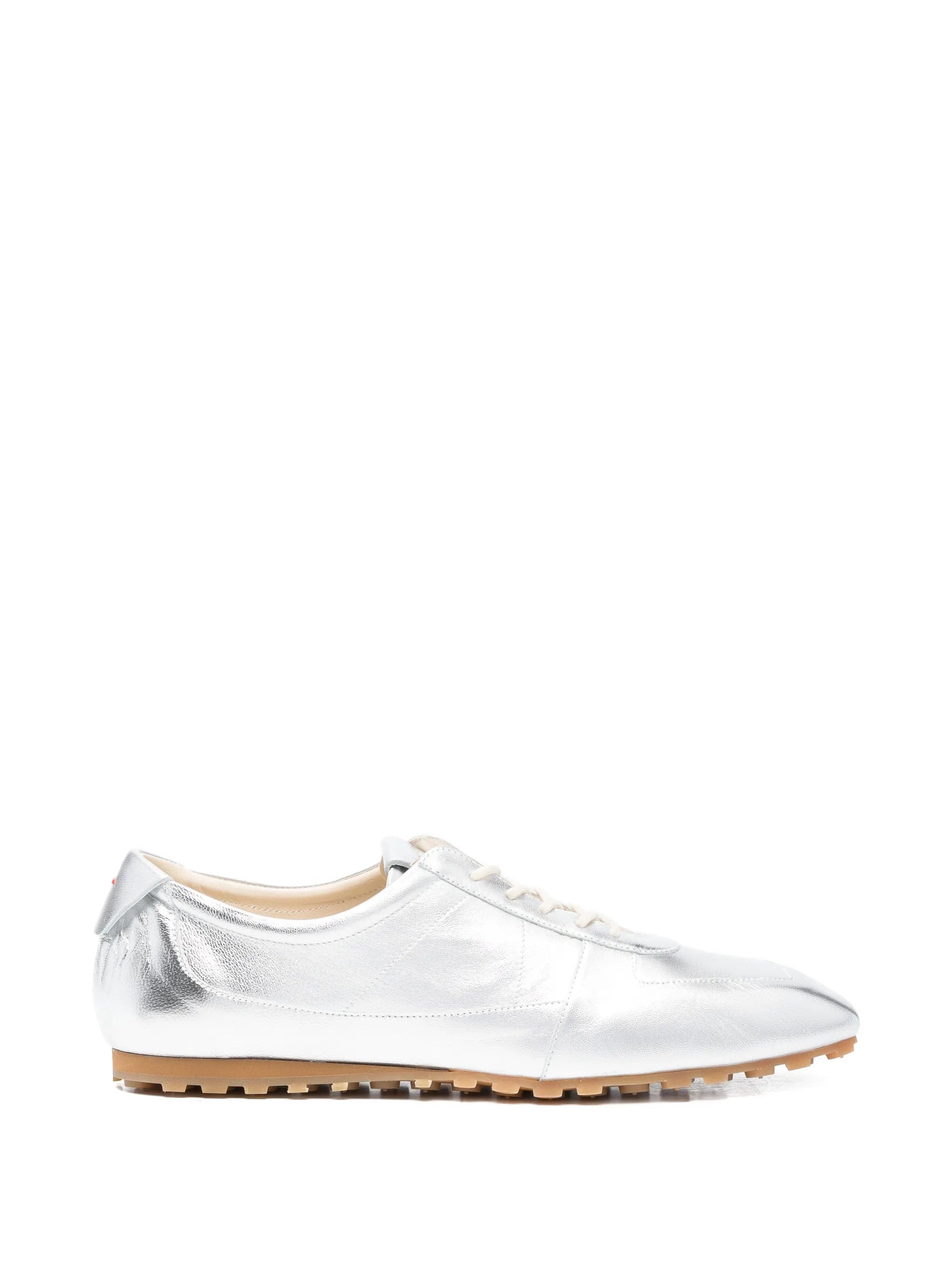 Aeyde Uma laminated leather sneakers
