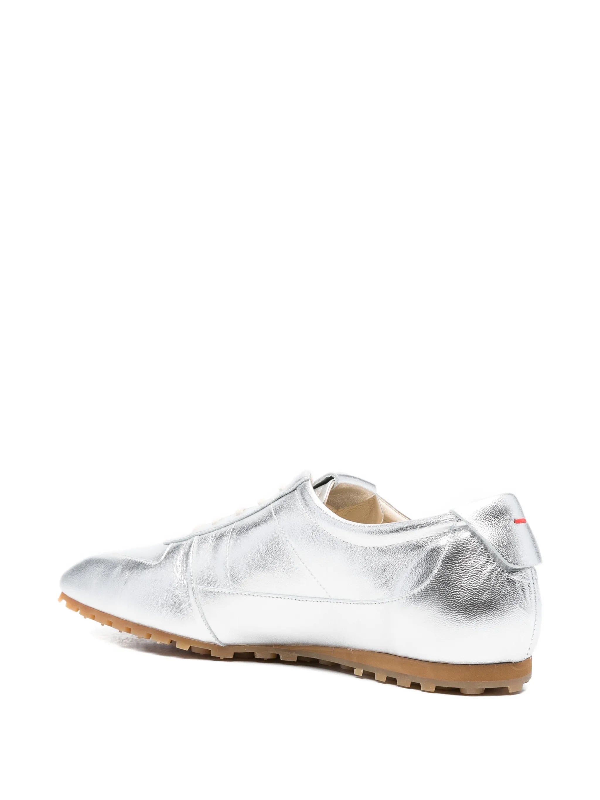 Aeyde Uma laminated leather sneakers