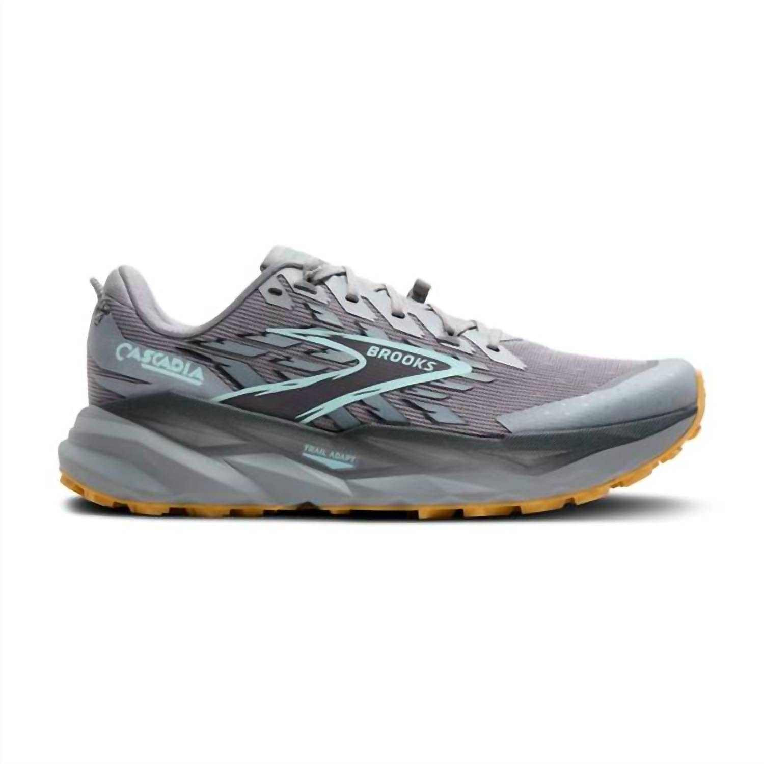 Alloy Men’S Cascadia 19 Running Shoe In Alloy/ebony/orange