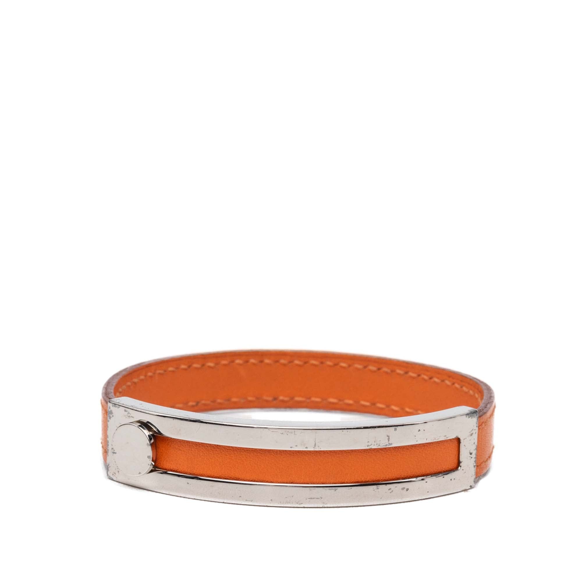 Hermès Leather Pousse Pousse Bracelet