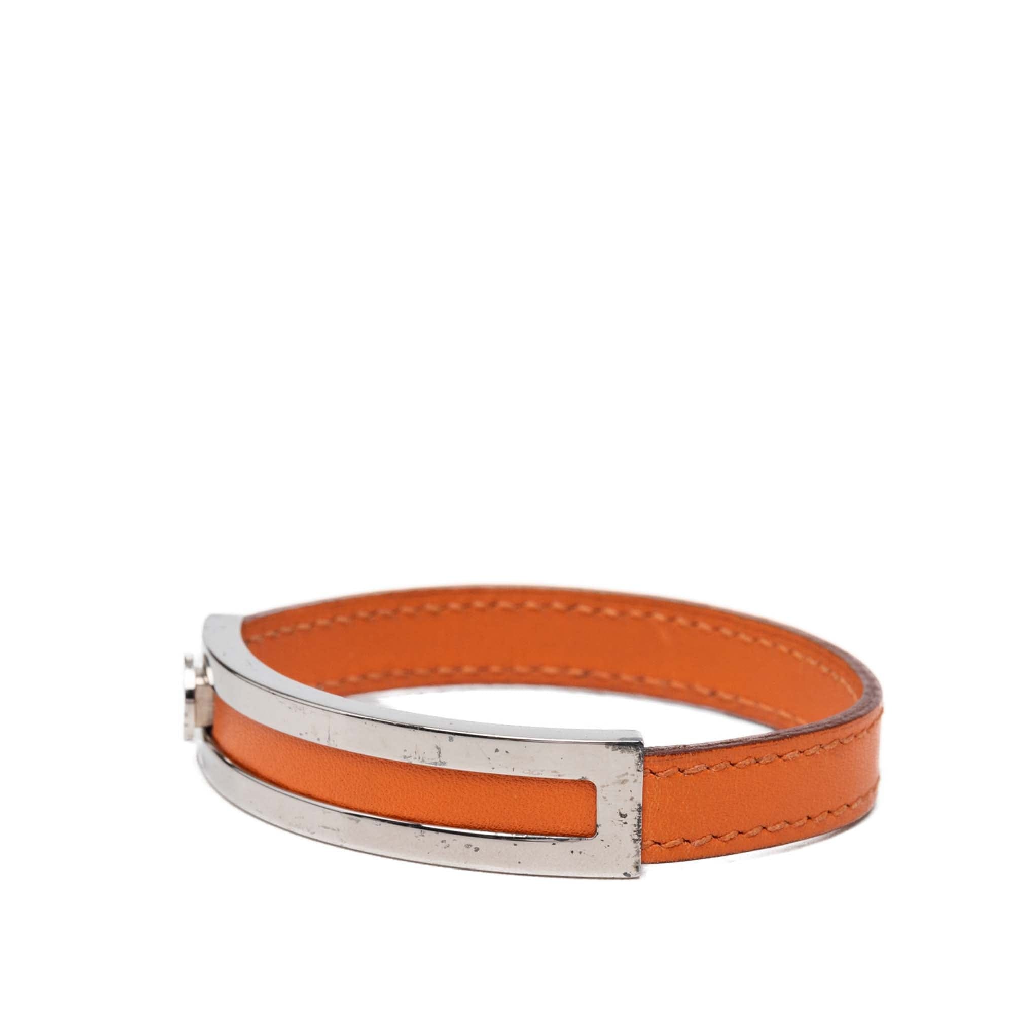 Hermès Leather Pousse Pousse Bracelet