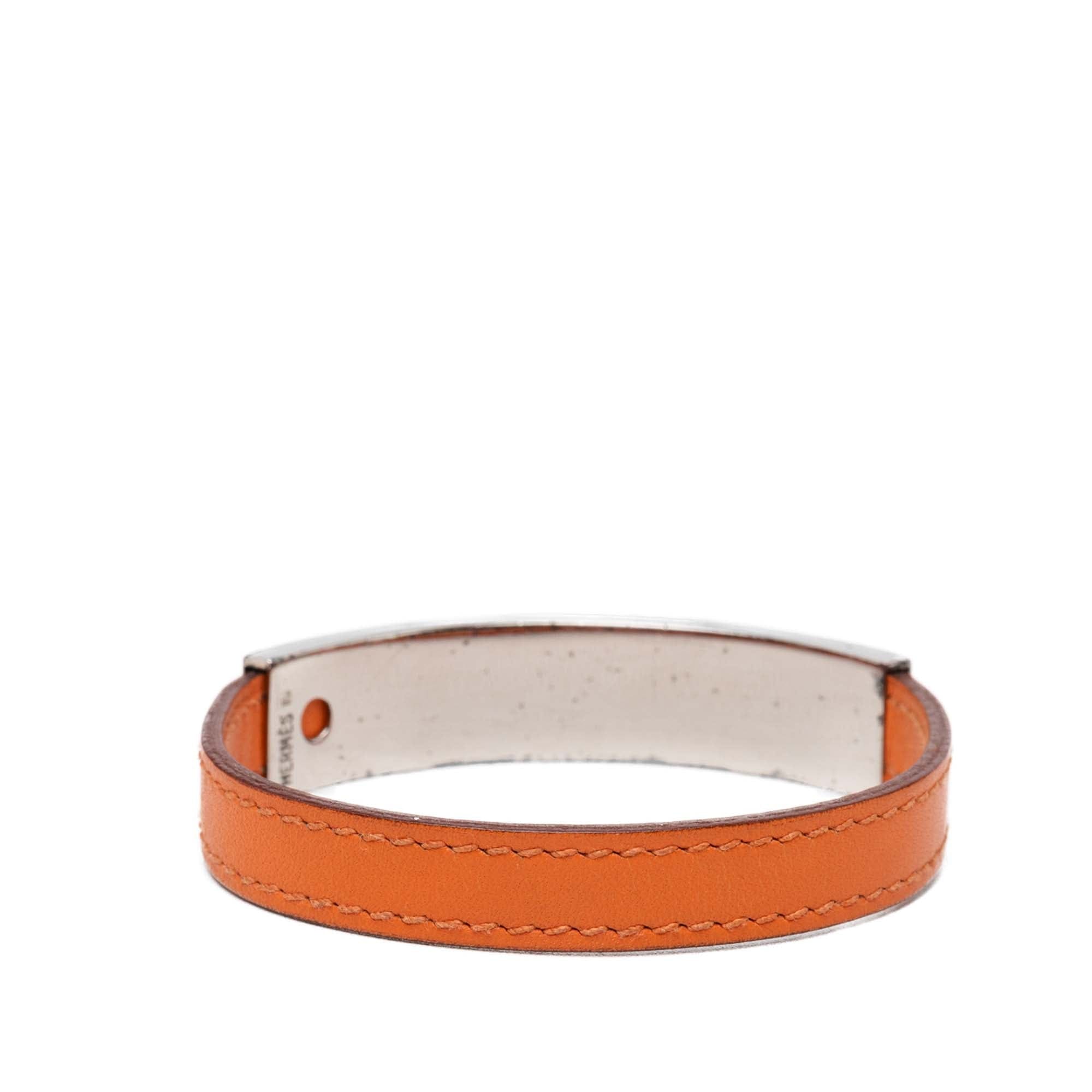 Hermès Leather Pousse Pousse Bracelet