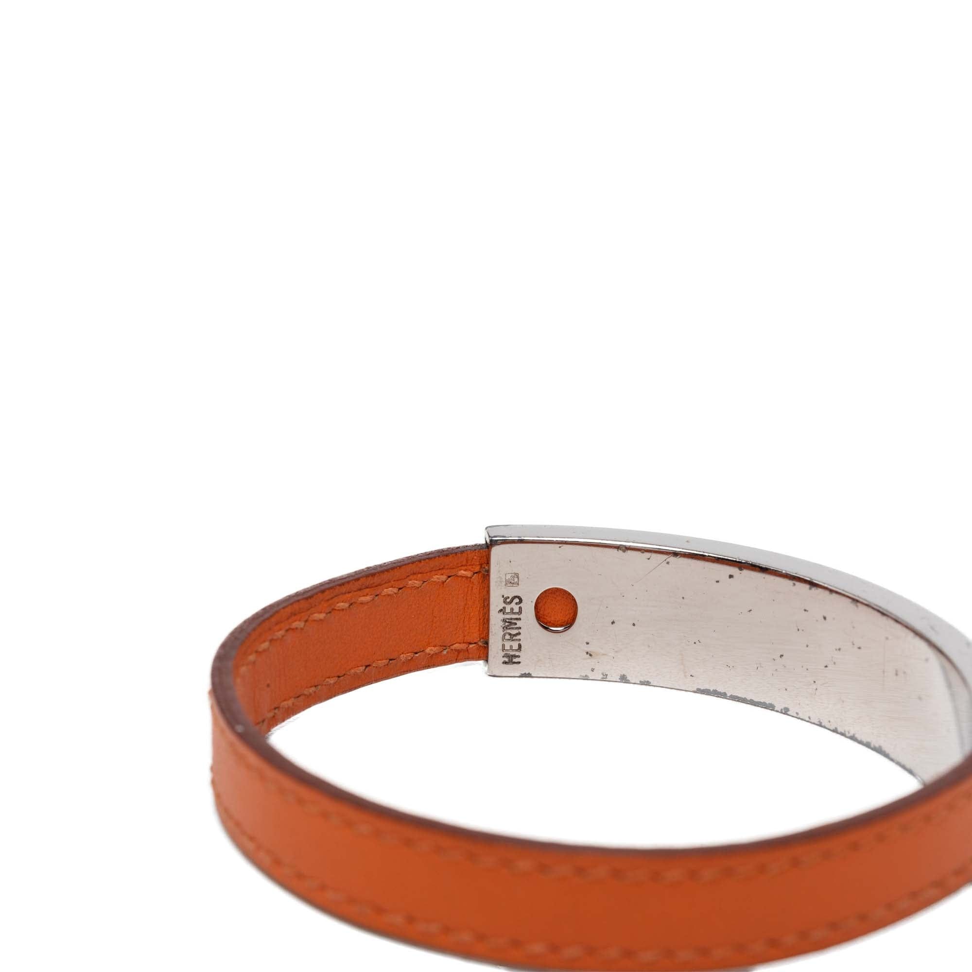Hermès Leather Pousse Pousse Bracelet