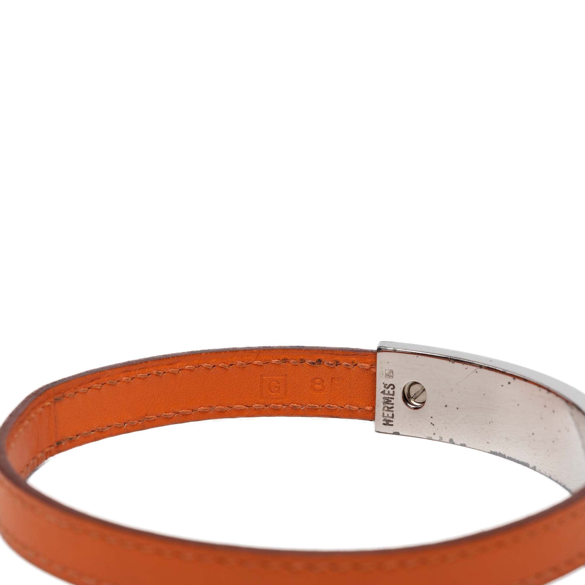Hermès Leather Pousse Pousse Bracelet