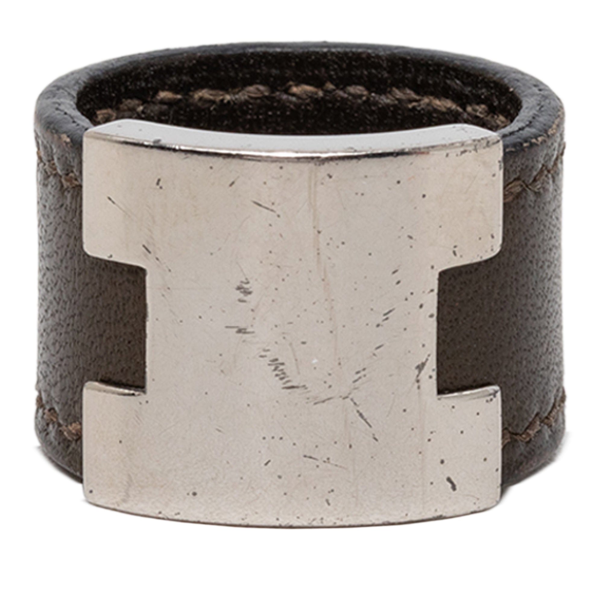 Hermès Swift and Palladium Plated Lurie Ring