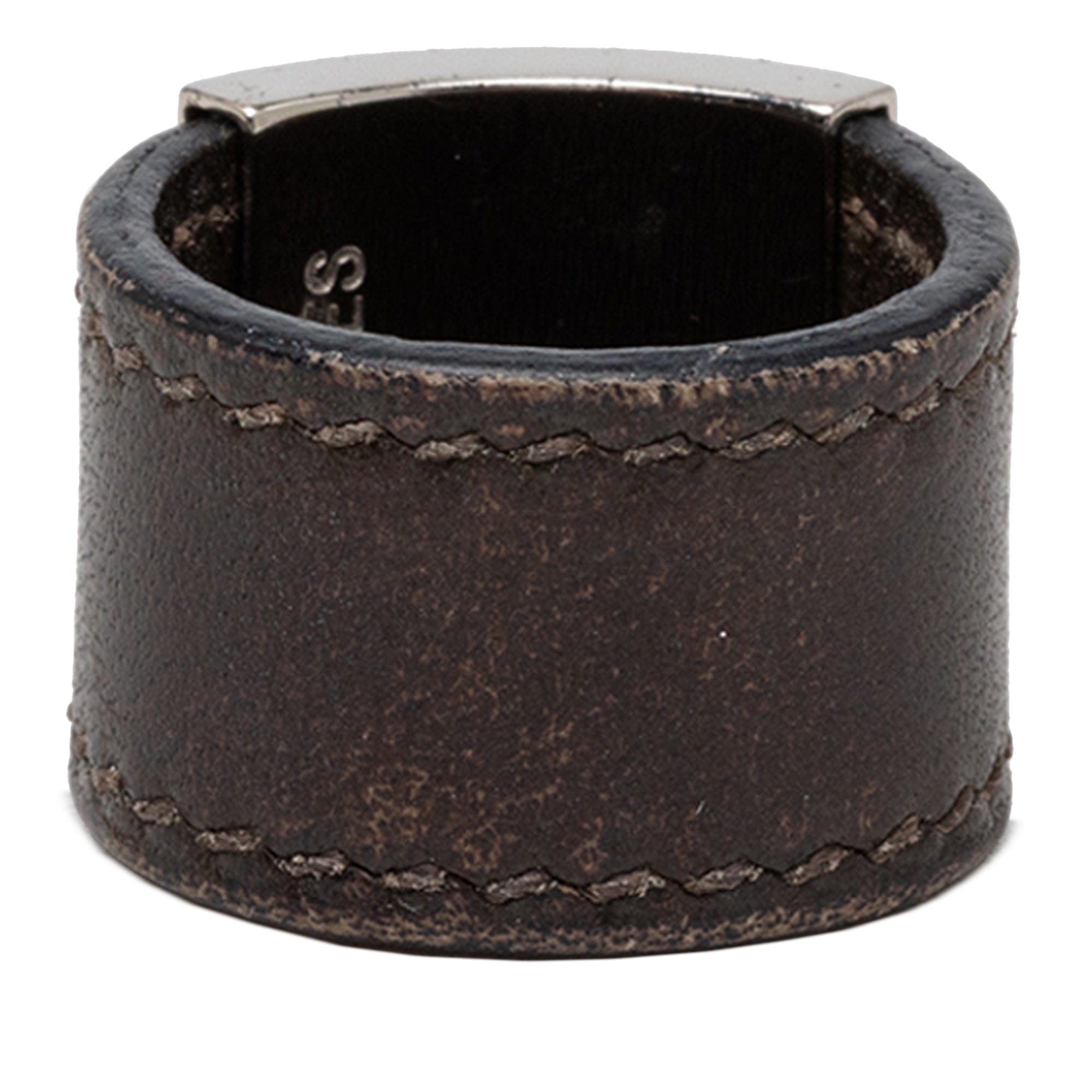 Hermès Swift and Palladium Plated Lurie Ring