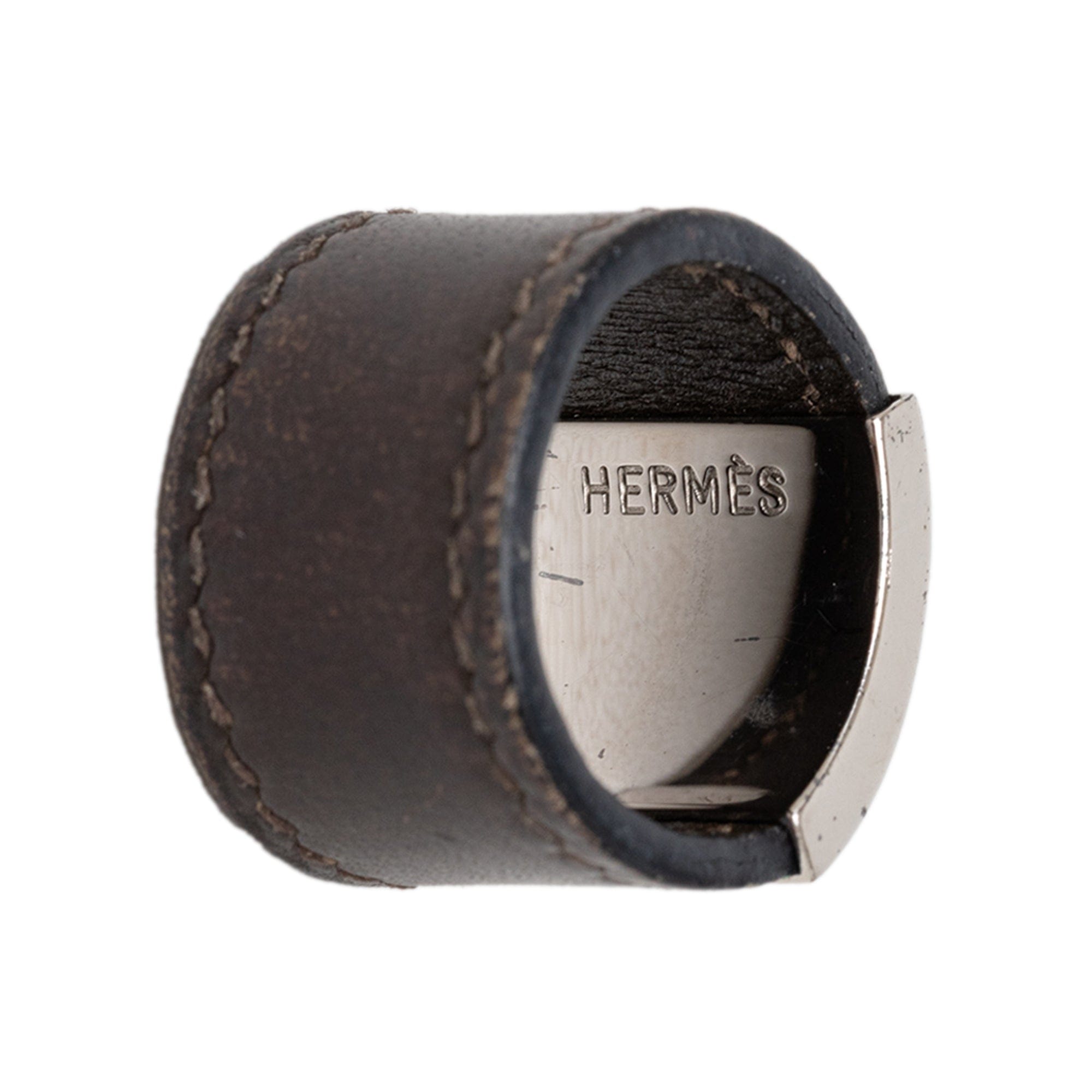 Hermès Swift and Palladium Plated Lurie Ring