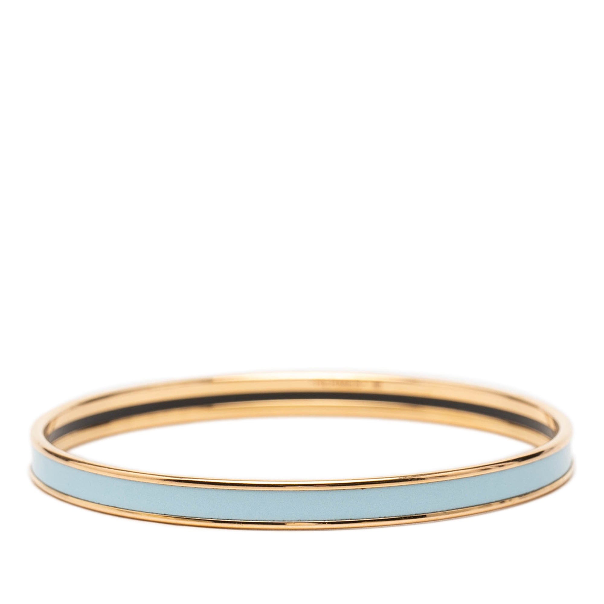 Hermès Extra Narrow Enamel Uni Bangle 62