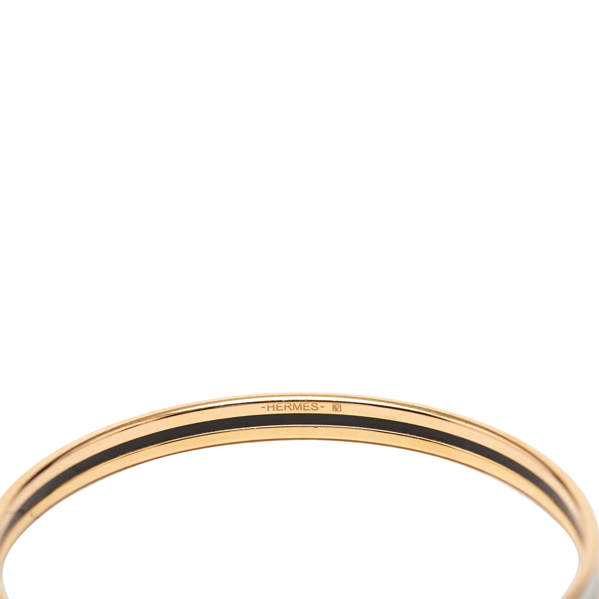 Hermès Extra Narrow Enamel Uni Bangle 62