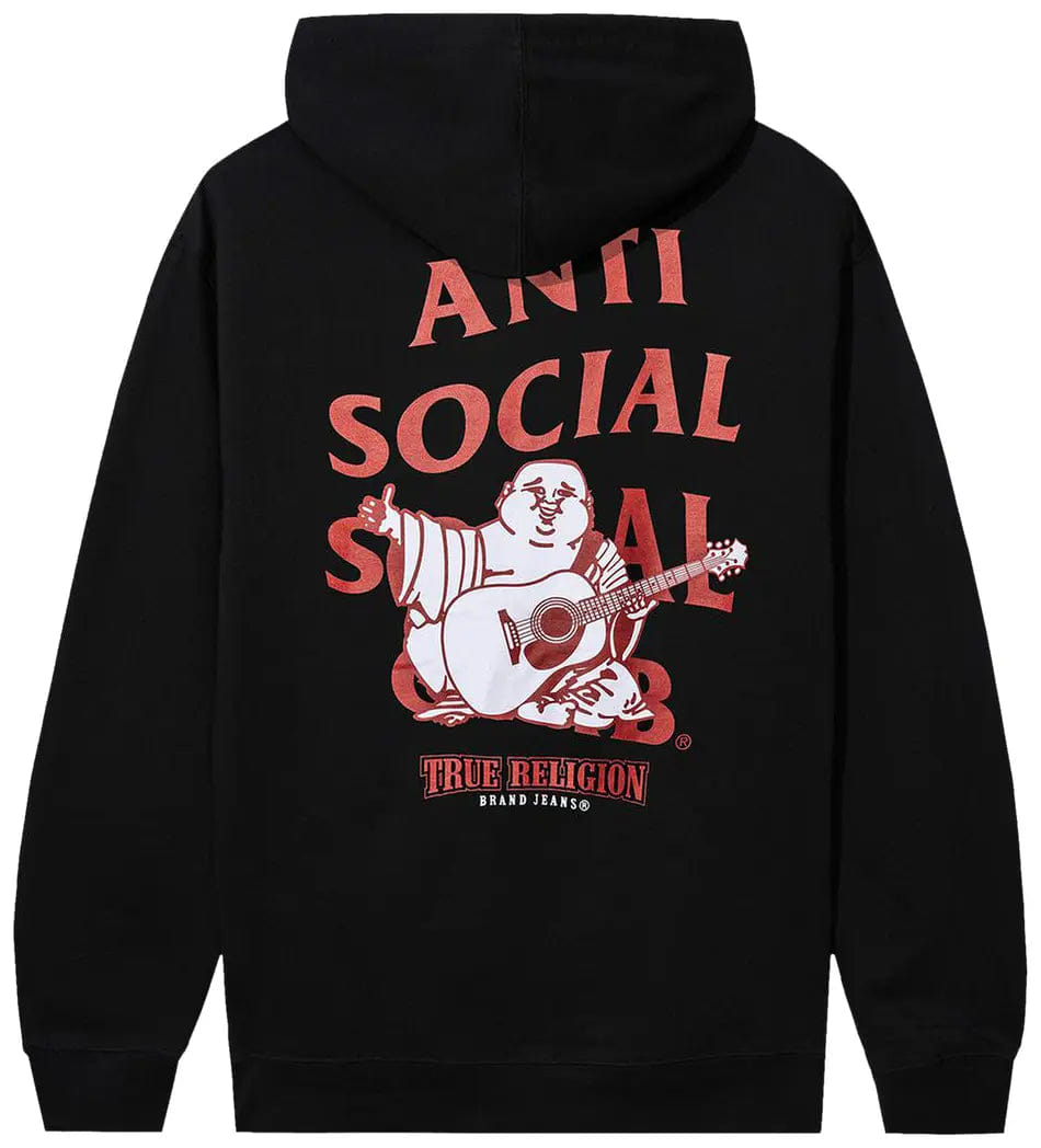 ASSC Anti Social Social Club x True Religion Anti - Truth Premium Heavyweight Hoodie Black