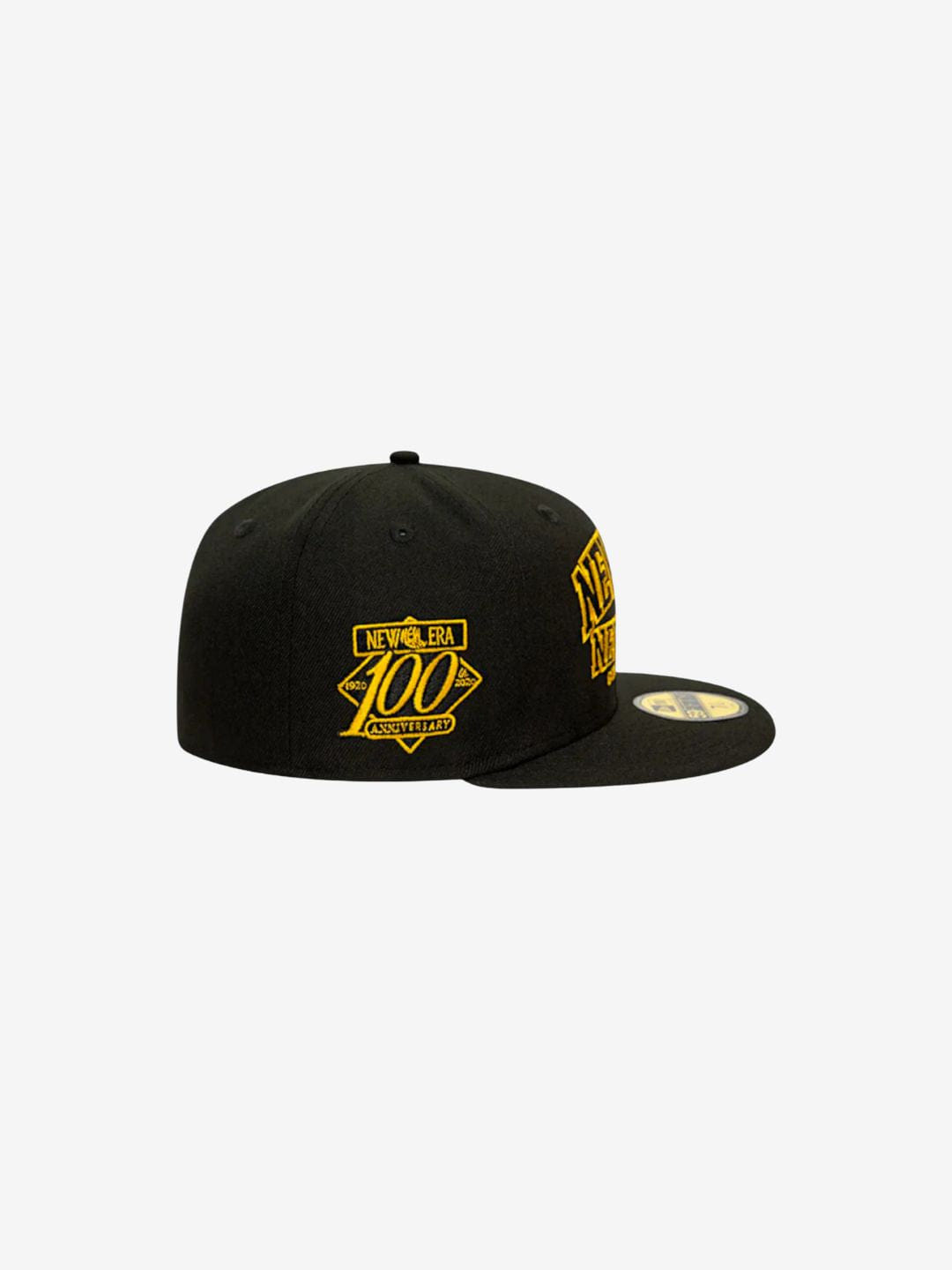 New Era New York Wordmark 100th Anniversary Black/Gold 59FIFTY Fitted Cap