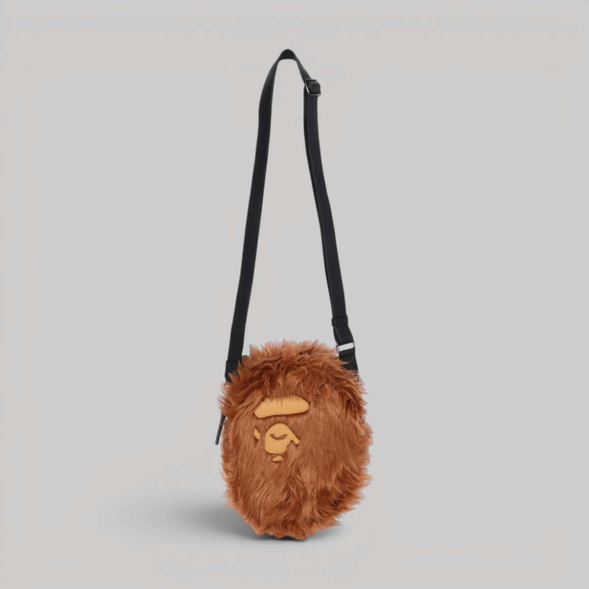A Bathing Ape® Ape Head Shoulder Bag - Brown