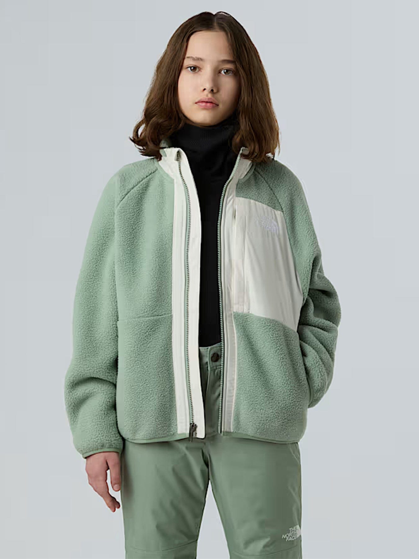 The North Face Kids’ Yumiori Full Zip Fleece Jacket White