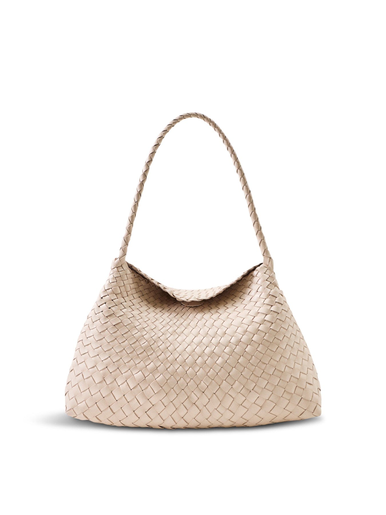 Dragon Diffusion Santa Maria Leather Shoulder Bag Cream