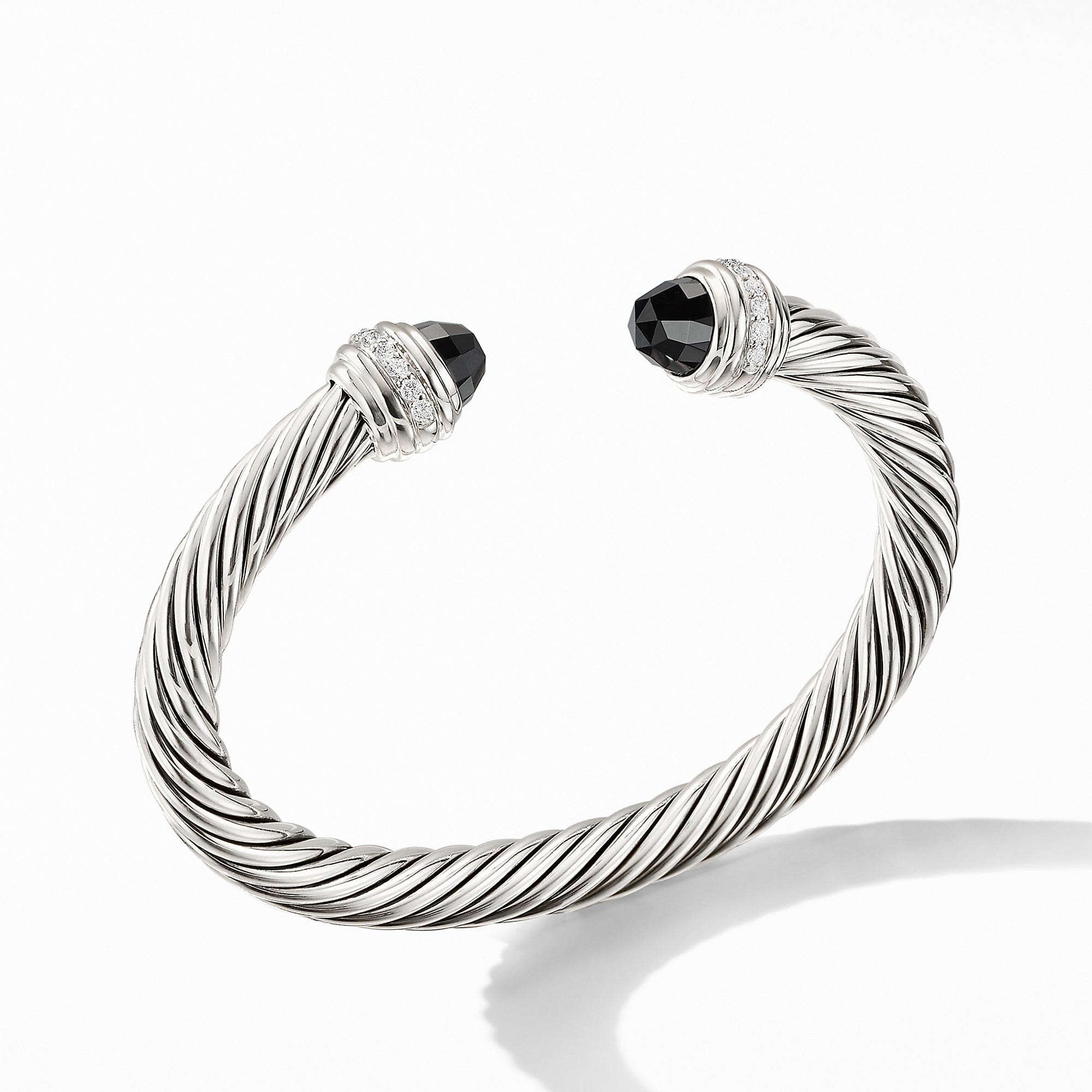 David Yurman Cable Bracelet with Black Onyx and Diamonds - B14391DSSABODI