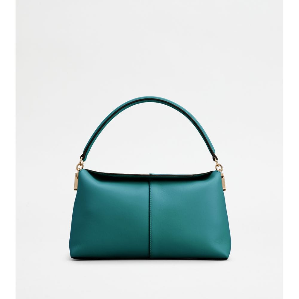 Tod's Tods T Case Shoulder Bag In Leather Mini Green
