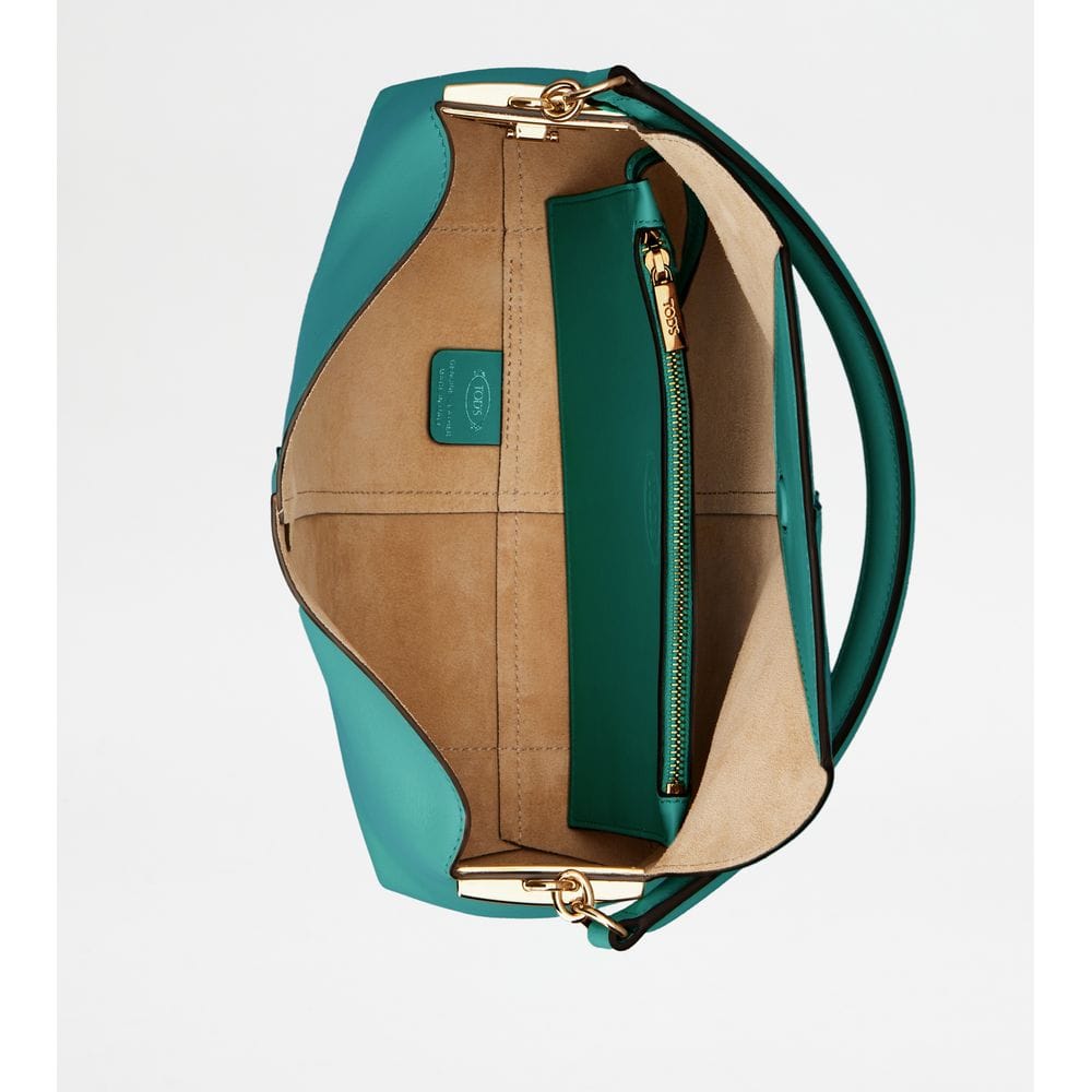 Tod's Tods T Case Shoulder Bag In Leather Mini Green