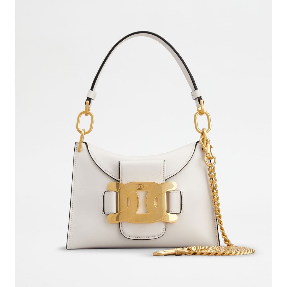 Tod's Tods Kate Shoulder Bag In Leather Mini White