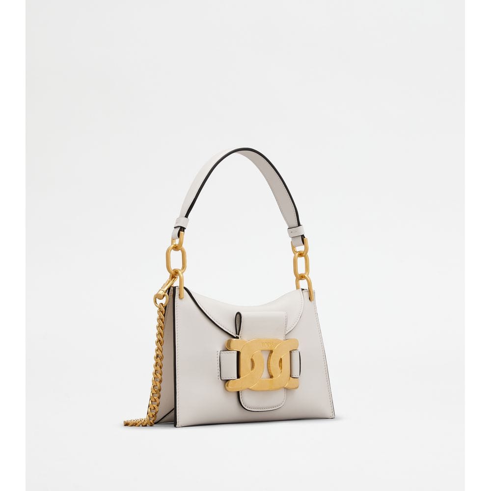Tod's Tods Kate Shoulder Bag In Leather Mini White
