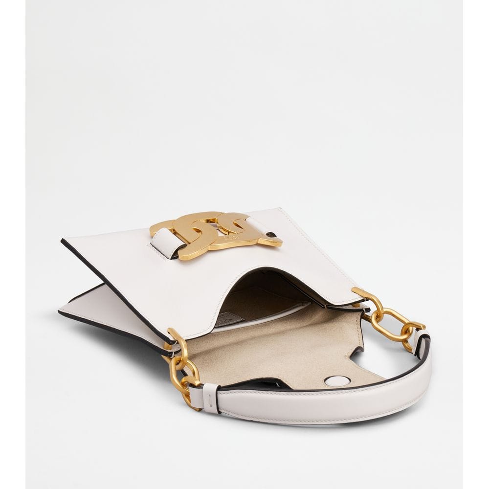 Tod's Tods Kate Shoulder Bag In Leather Mini White