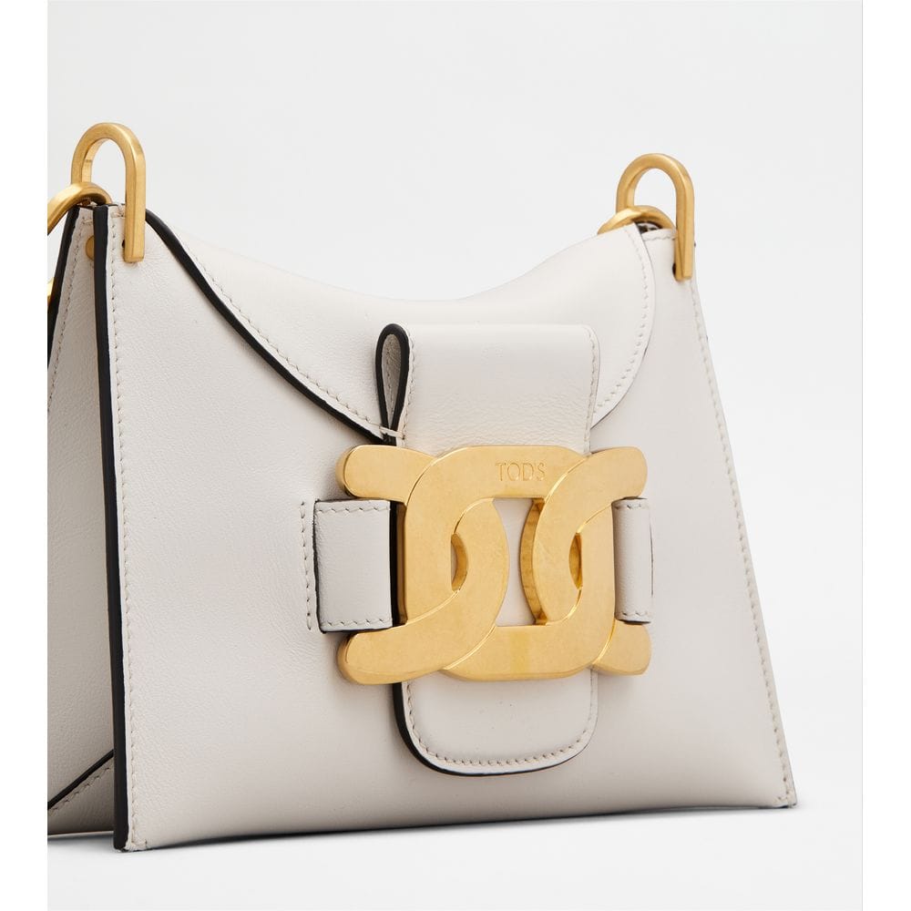 Tod's Tods Kate Shoulder Bag In Leather Mini White