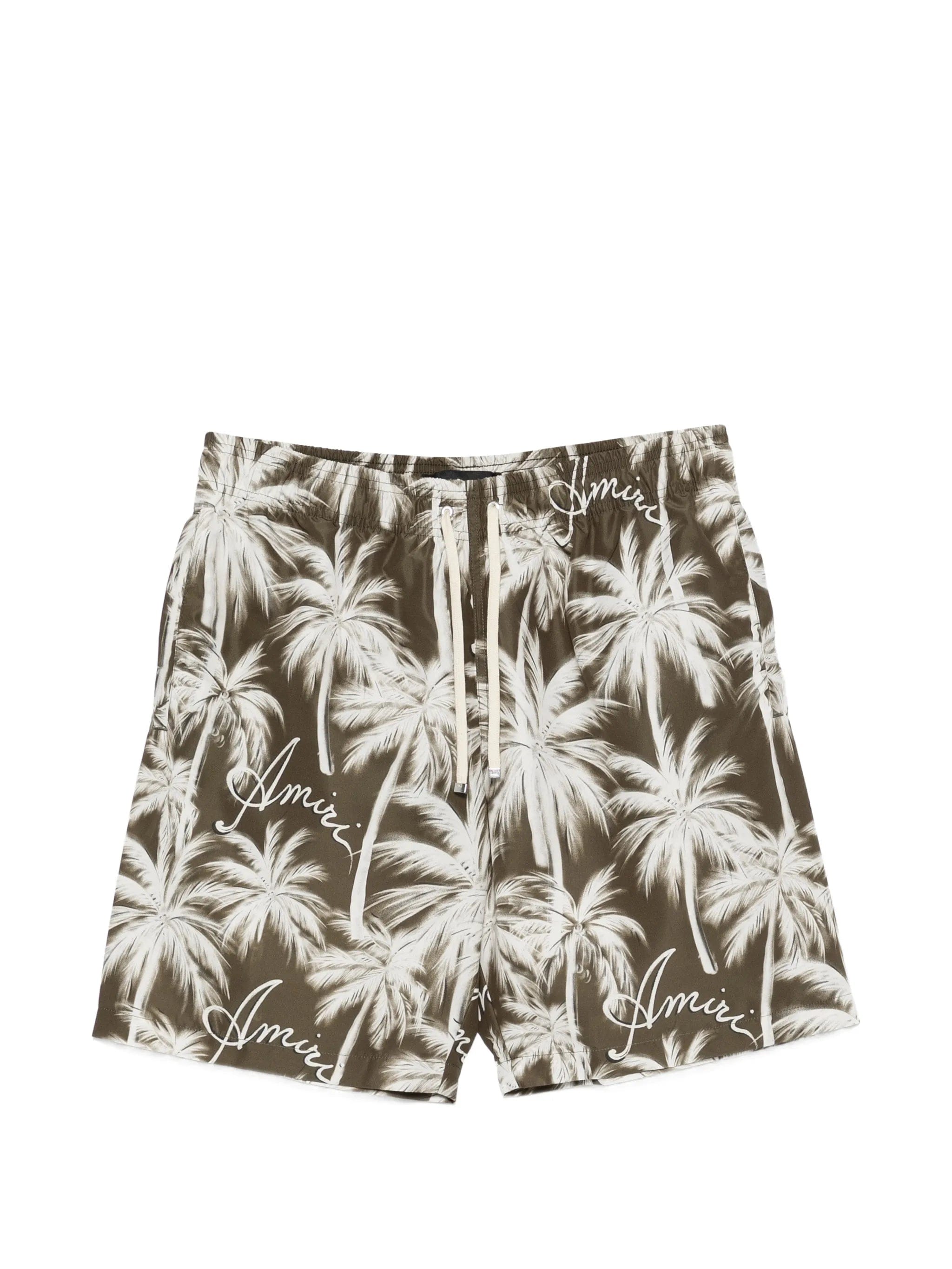 AMIRI palm - print swim shorts