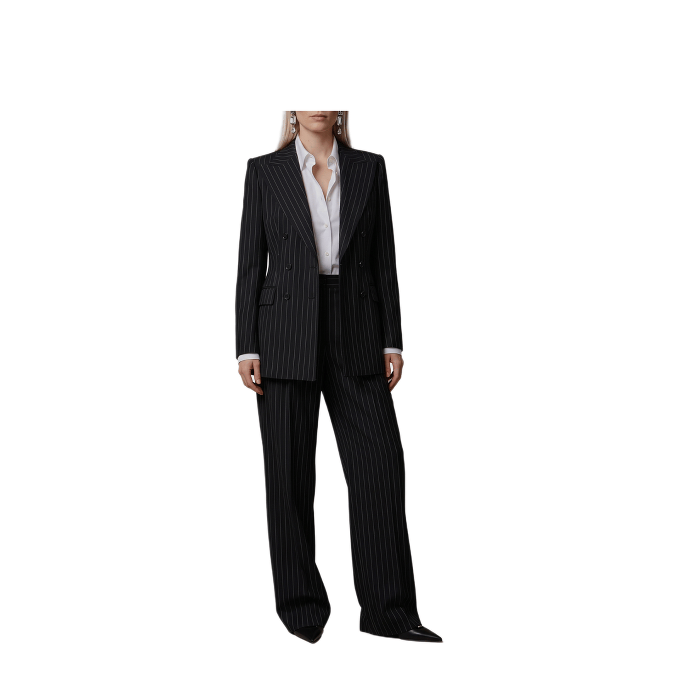 Dolce & Gabbana Double - Breasted Chalk Stripe Jacket