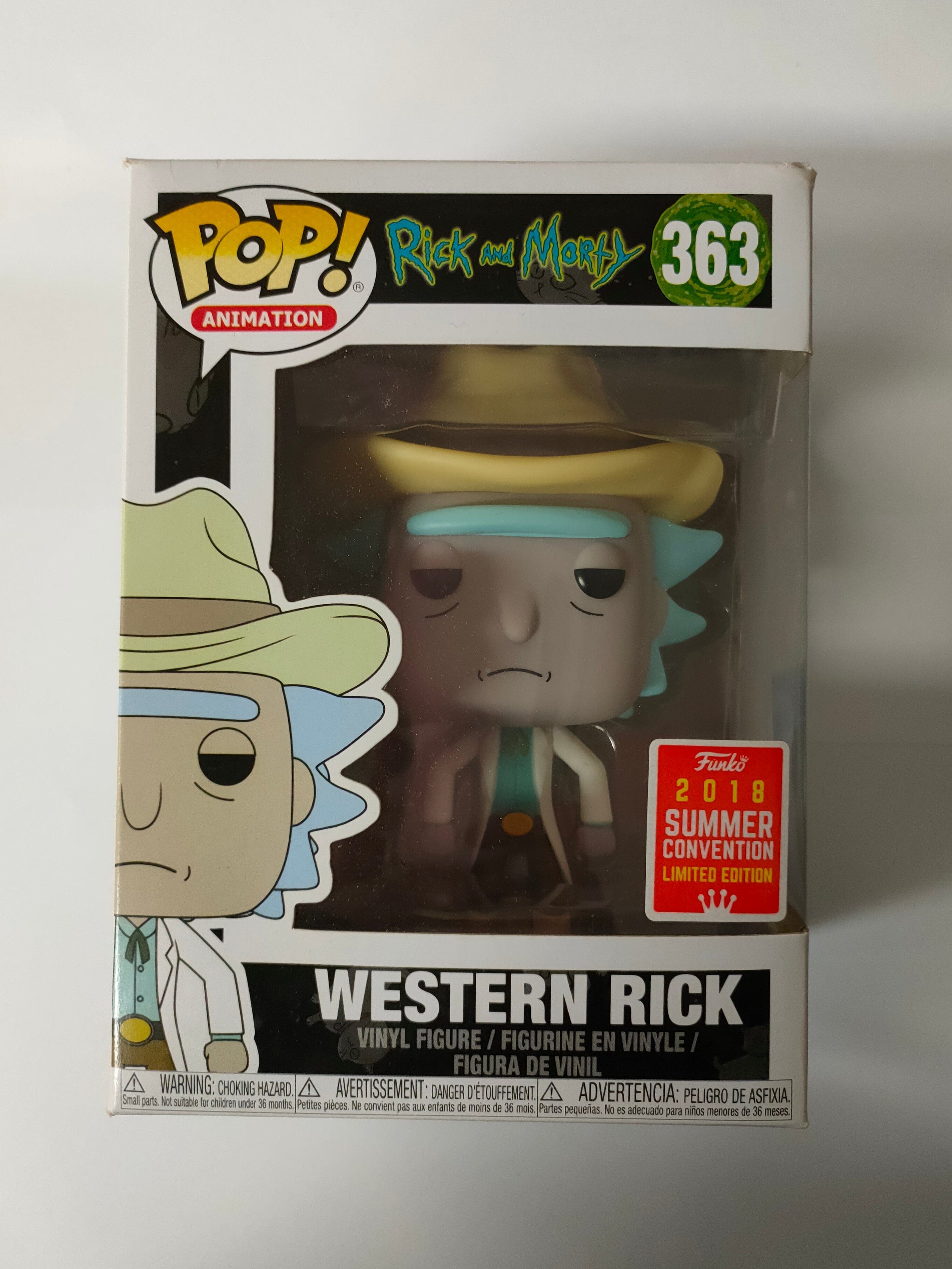 Funko Rick and Morty - Western Rick 2018 Summer Convention Exclusive Pop! Vinyl #363