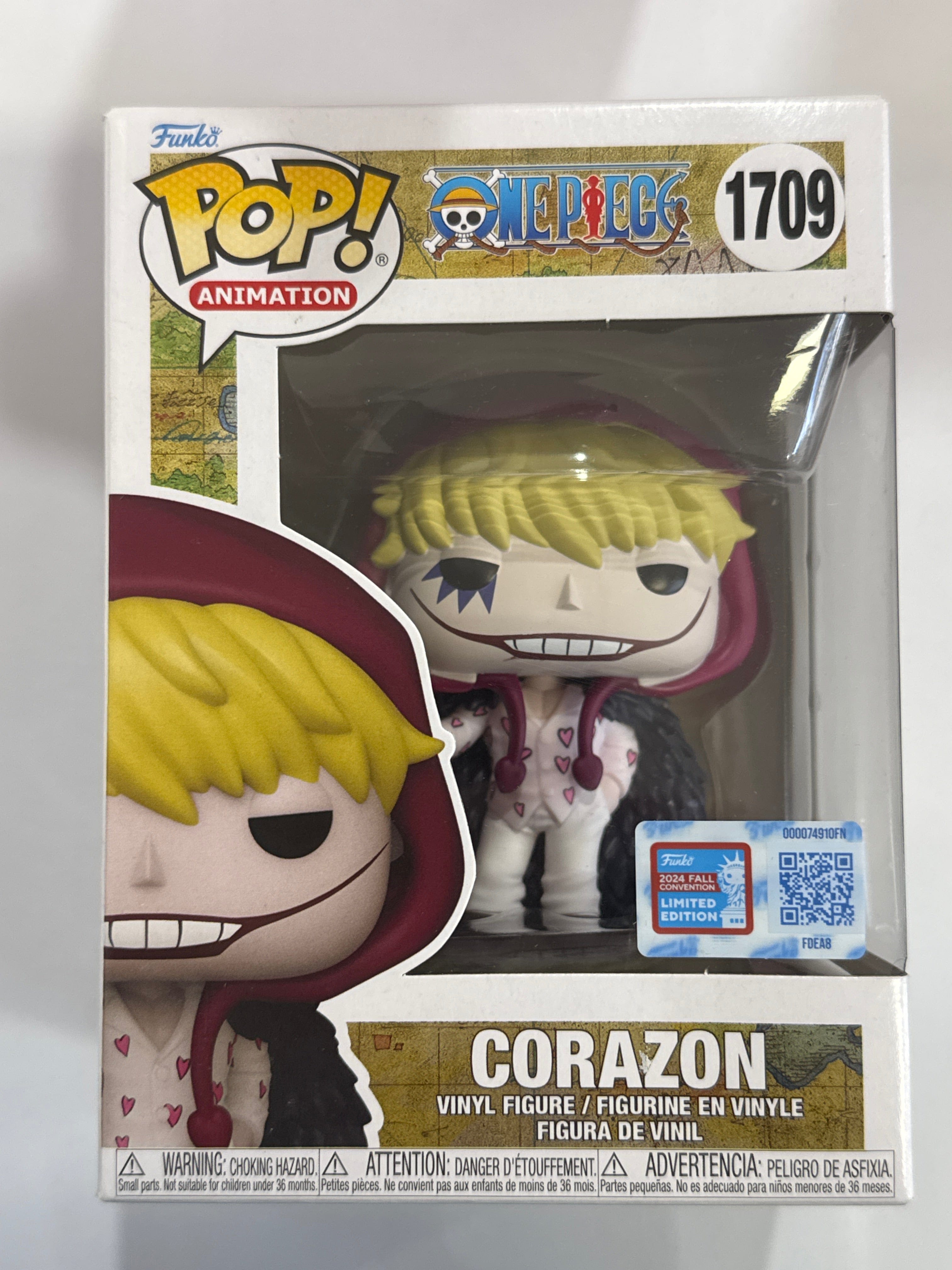 Funko One Piece - Corazon NYCC 2024 Fall Convention Shared Exclusive Pop! Vinyl #1709