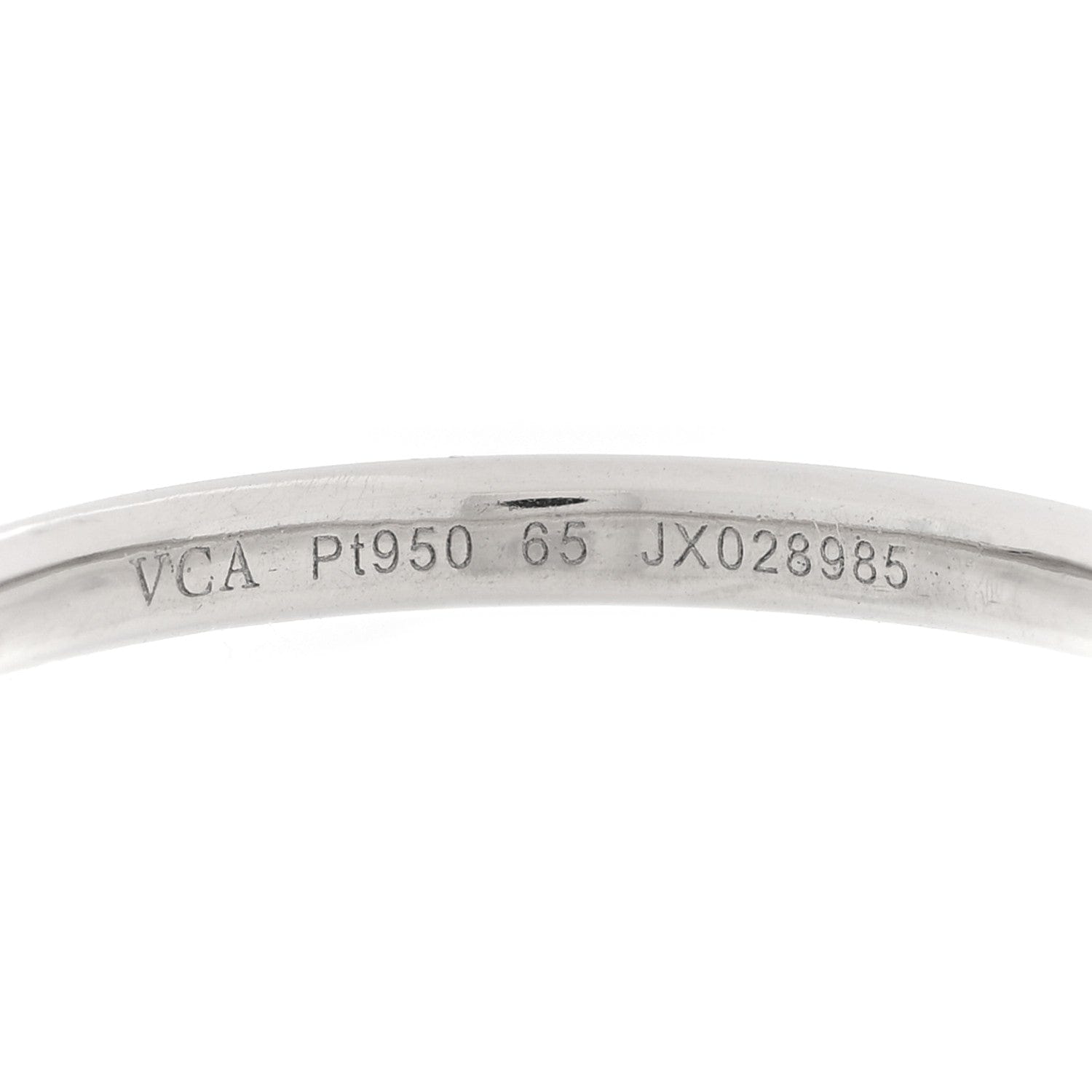 Van Cleef & Arpels Platinum Diamond Tendrement Etoiles Wedding Band Ring 65 11
