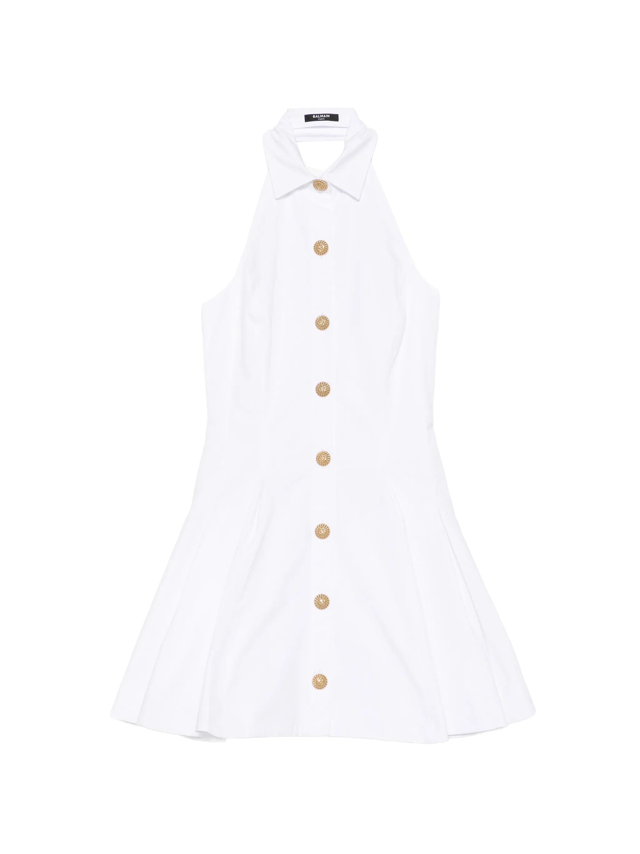 Balmain buttoned poplin dress