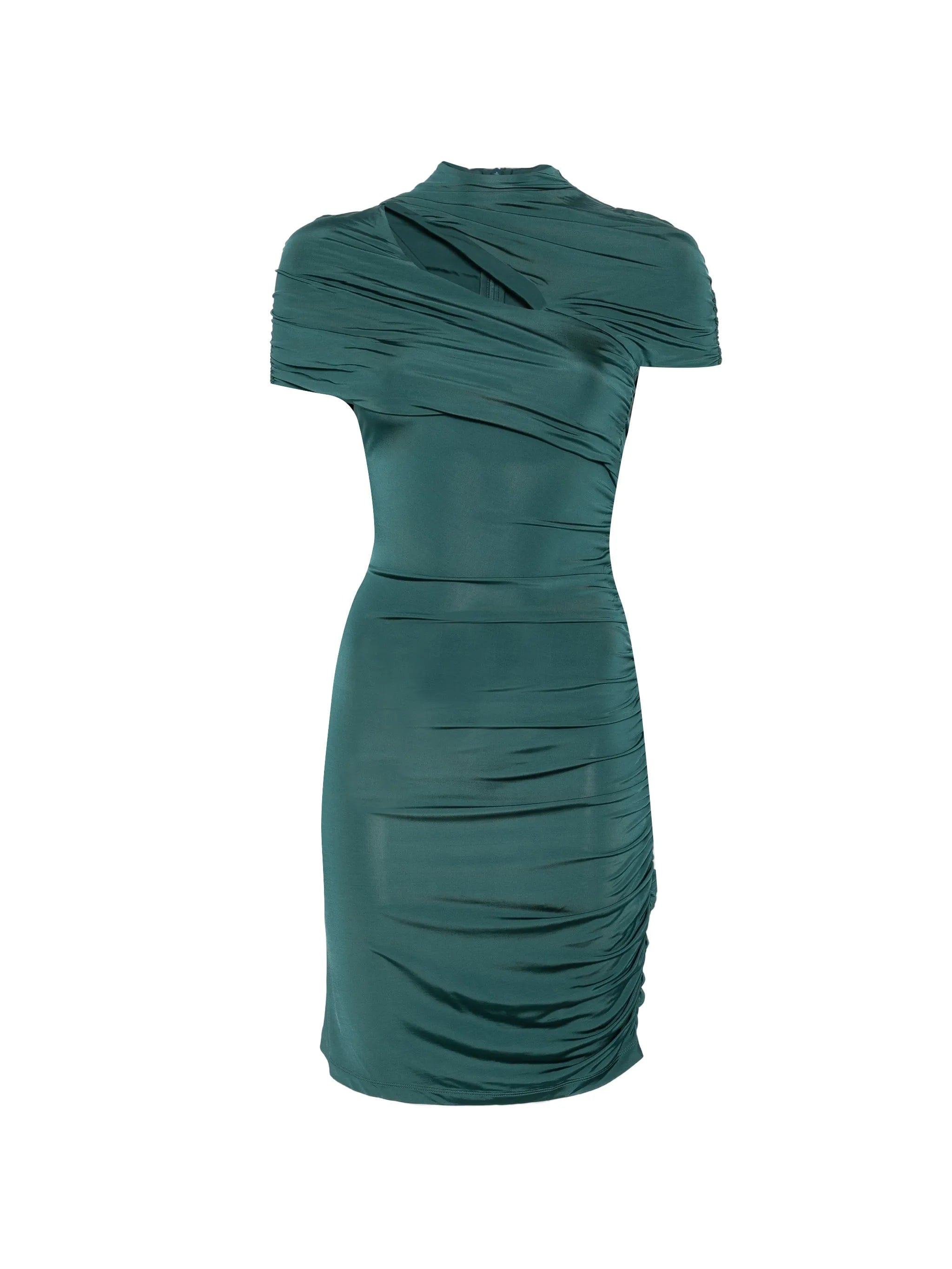 Balmain draped cut - out dress