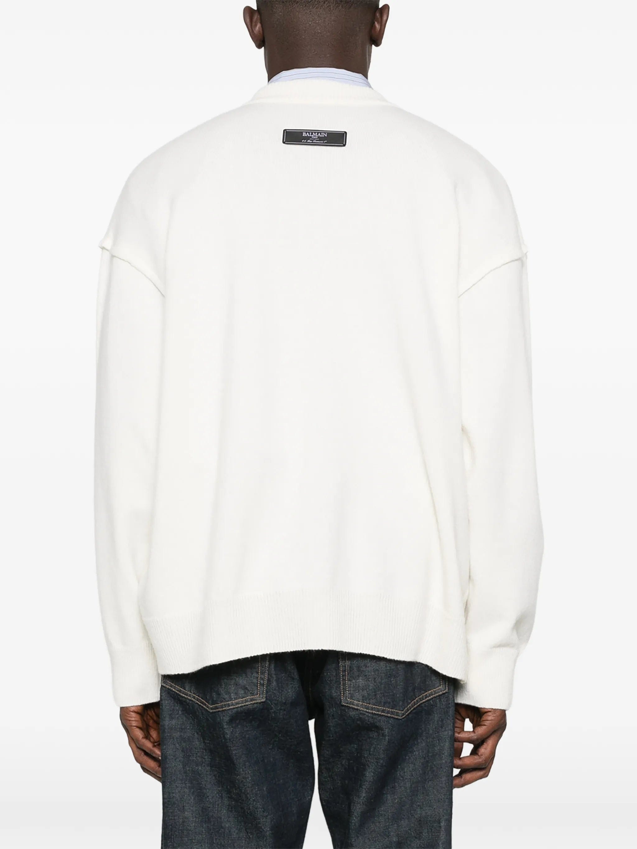 Balmain crew - neck sweater