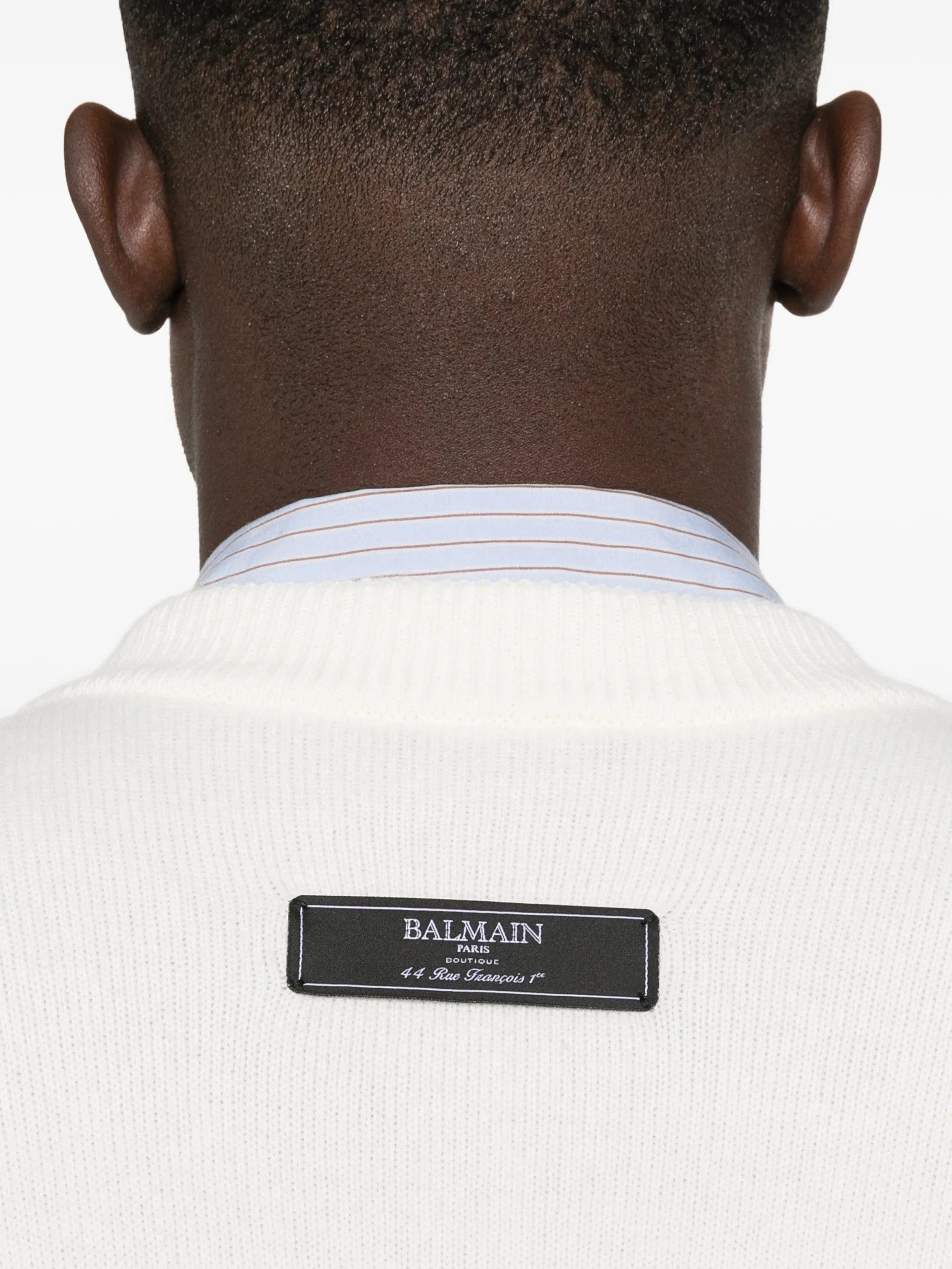 Balmain crew - neck sweater