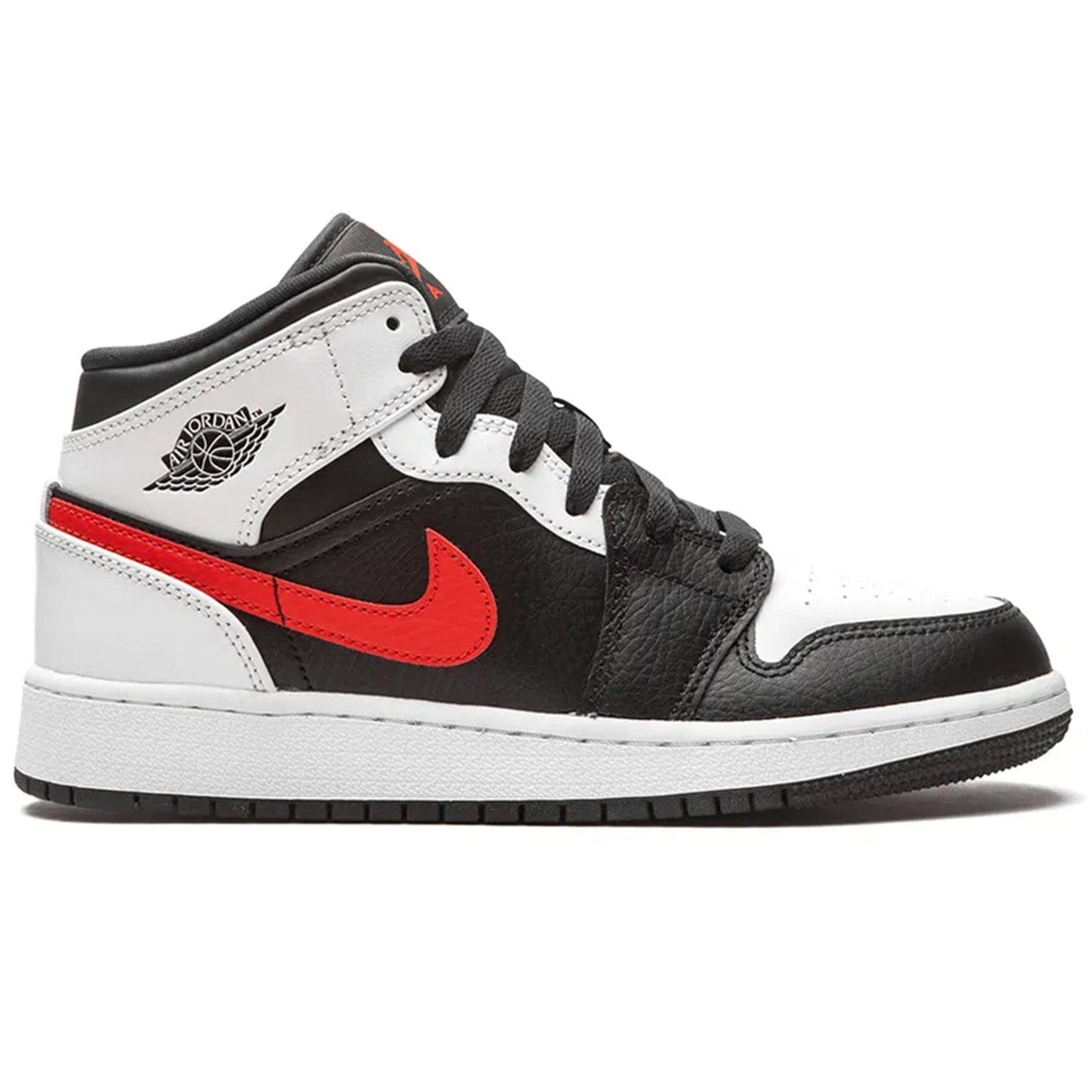 Jaber Jordan 1 Mid White Black Chile Red (GS)
