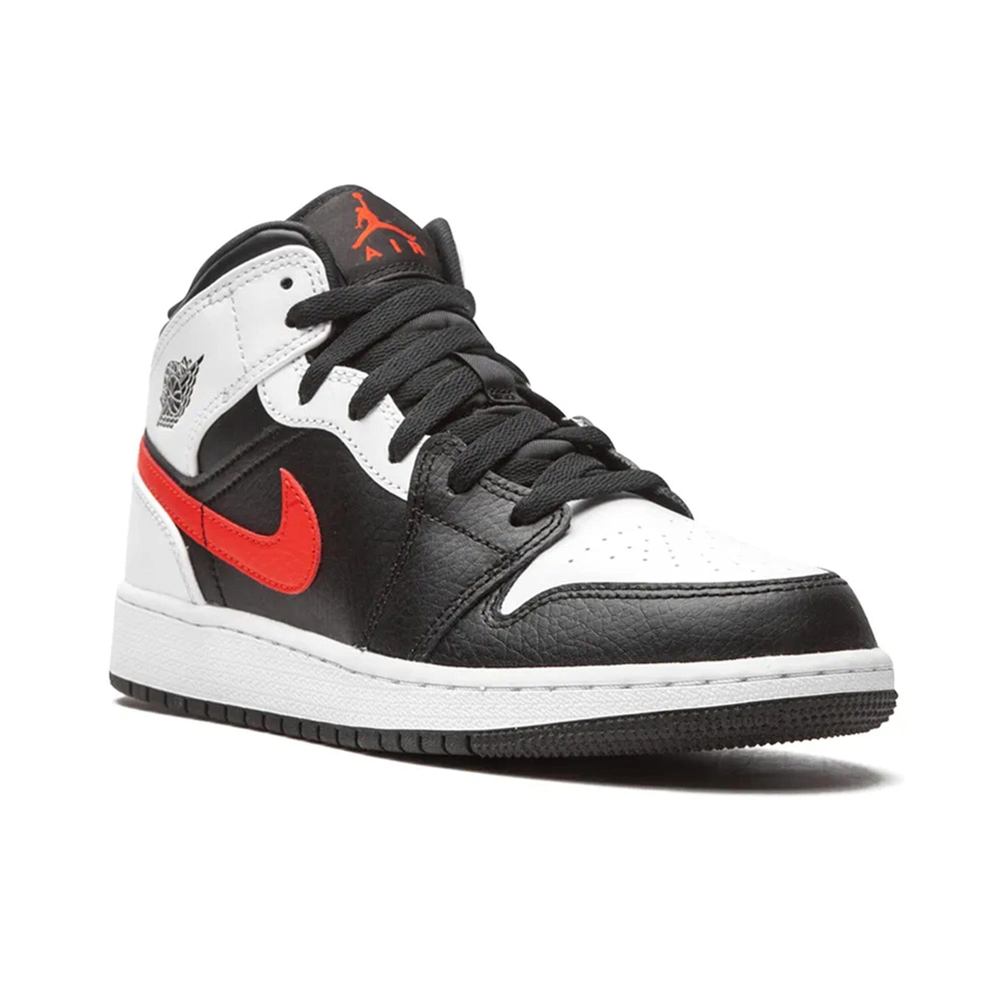 Jaber Jordan 1 Mid White Black Chile Red (GS)