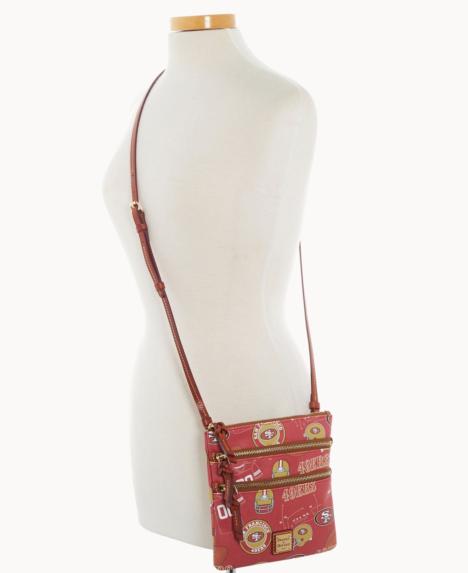 Dooney & Bourke NFL 49ers Triple Zip Crossbody