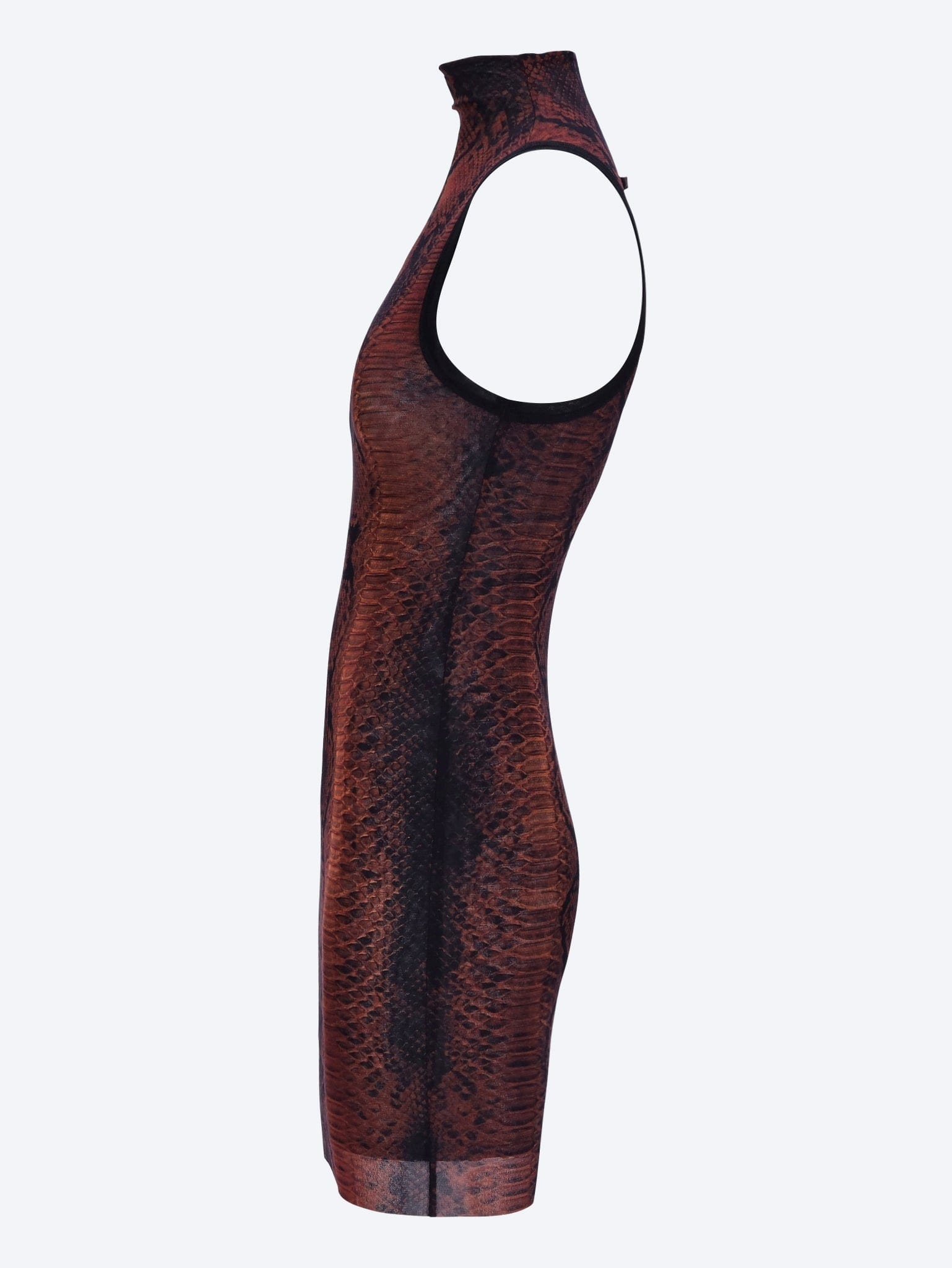 JEAN PAUL Gaultier The python printed high neck dress
