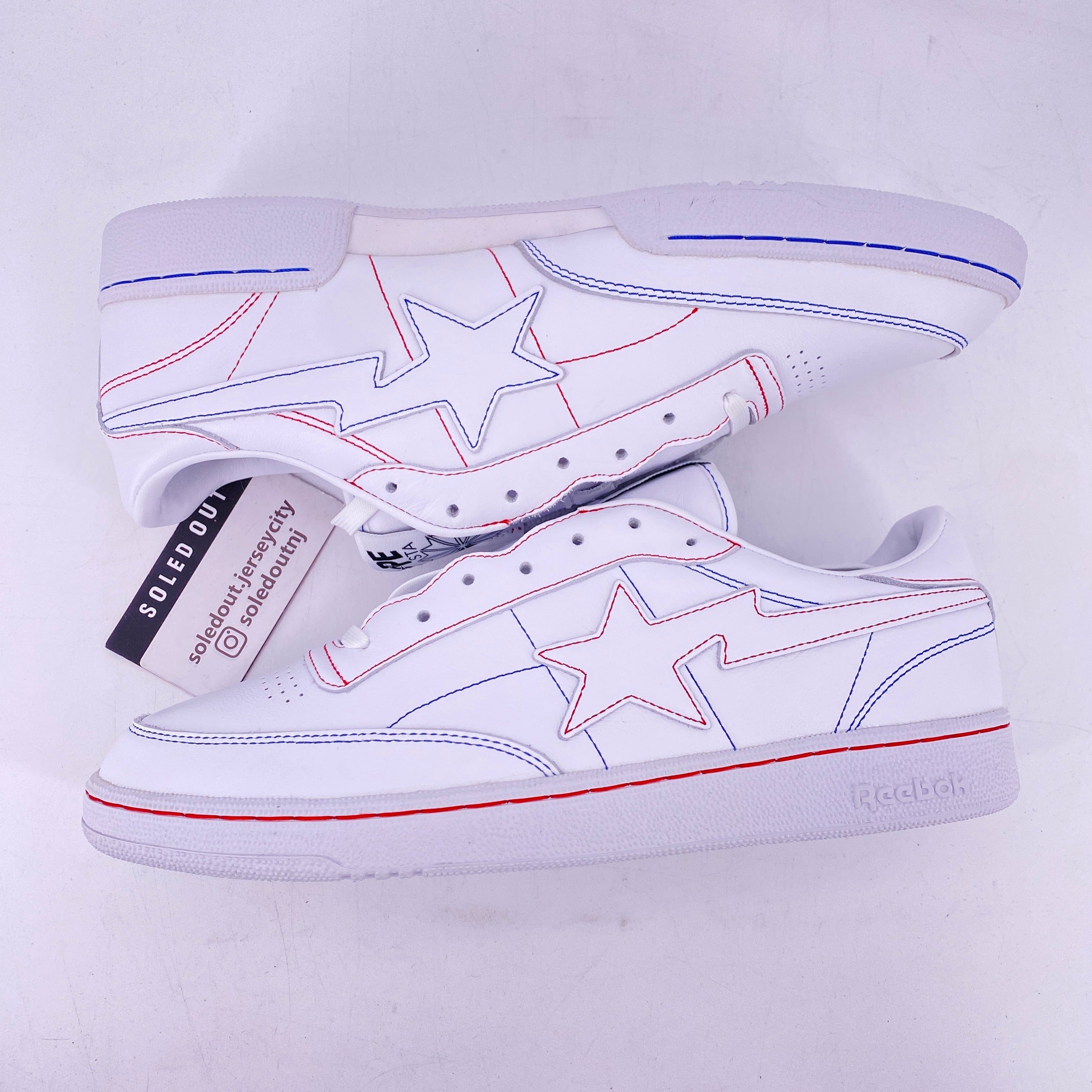 Reebok Club C 85 Bape White Contrast Stitch 2022 New Size 11.5