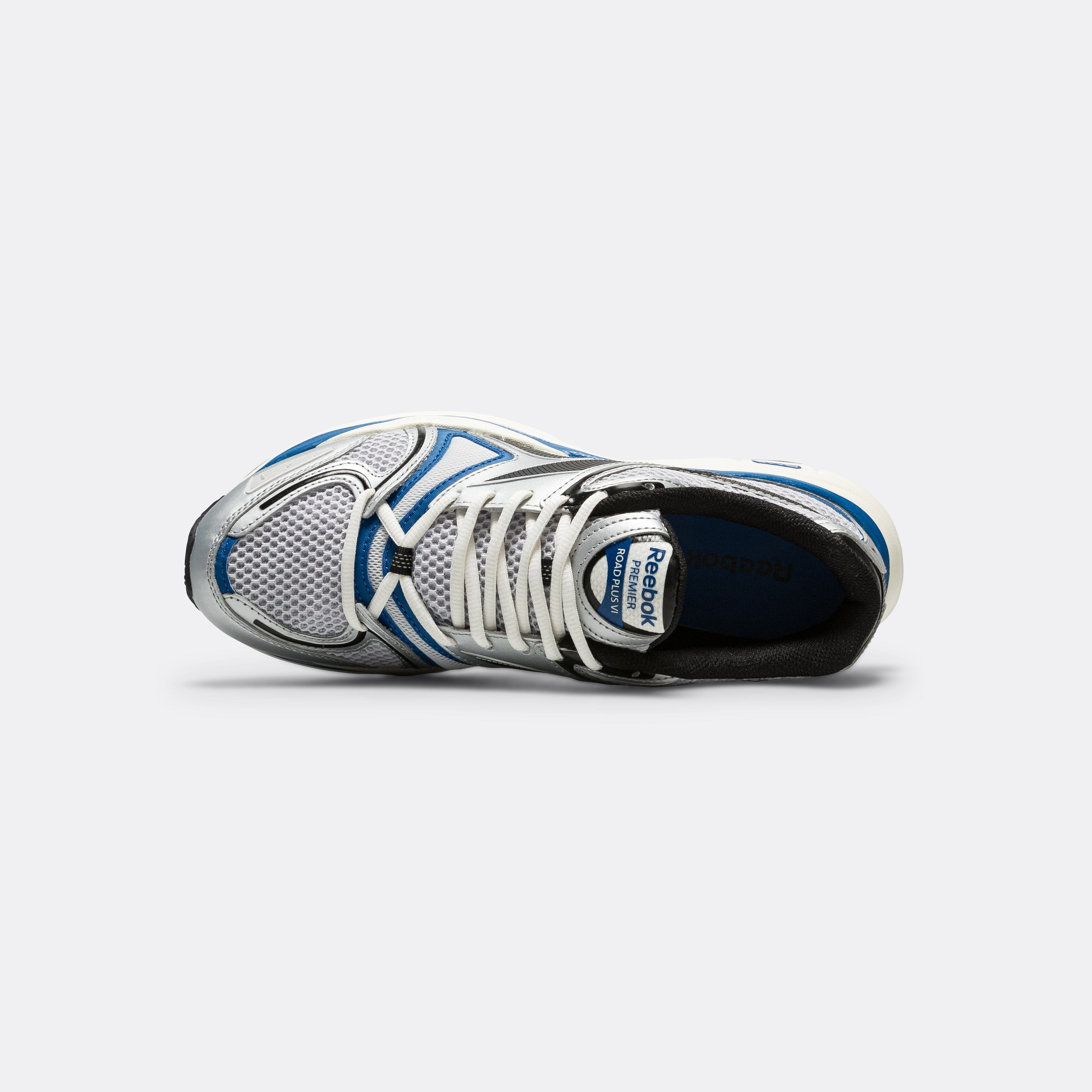 Reebok Premier Road Plus VI - Silver Metallic/Black/Blue