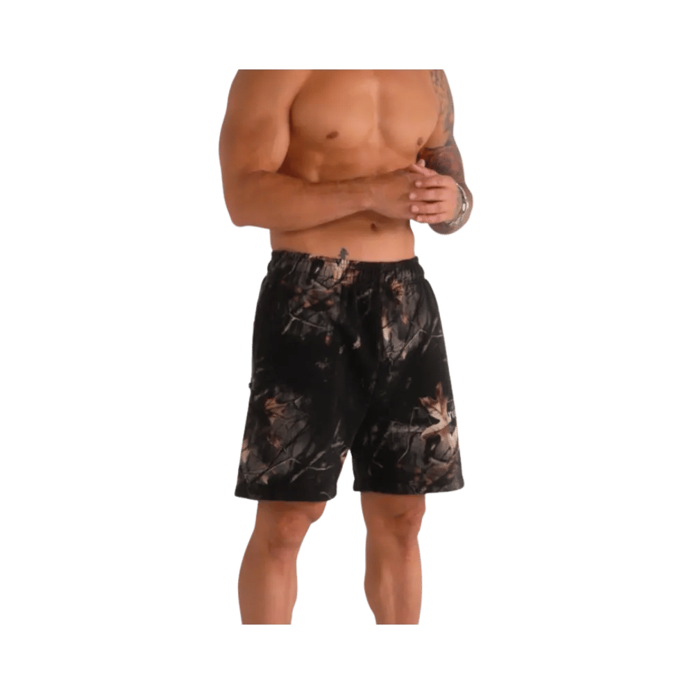 YoungLA Tree Camo Collection Shorts Black Tree Camo