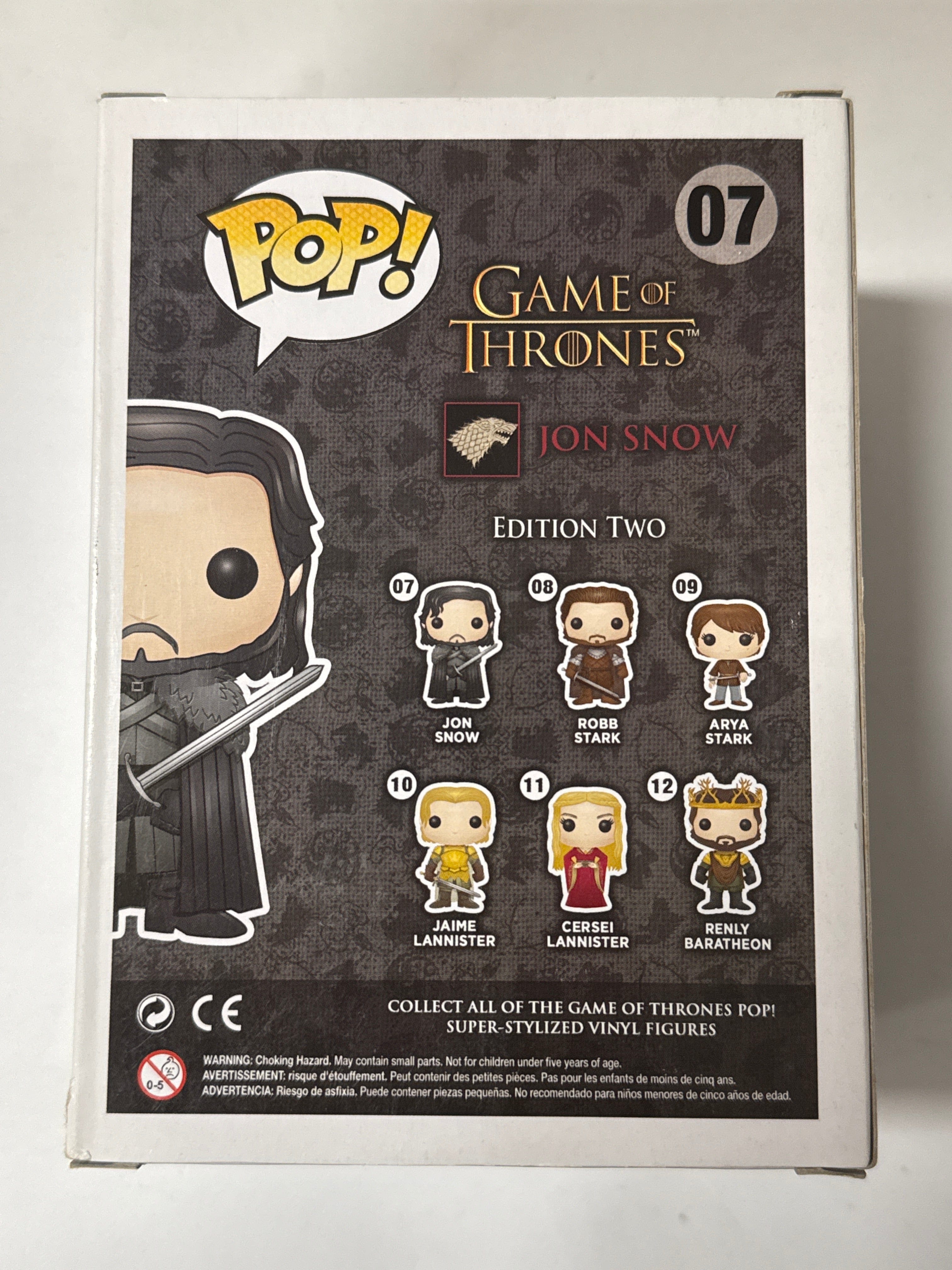 Funko Game of Thrones - Jon Snow Pop! Vinyl #07