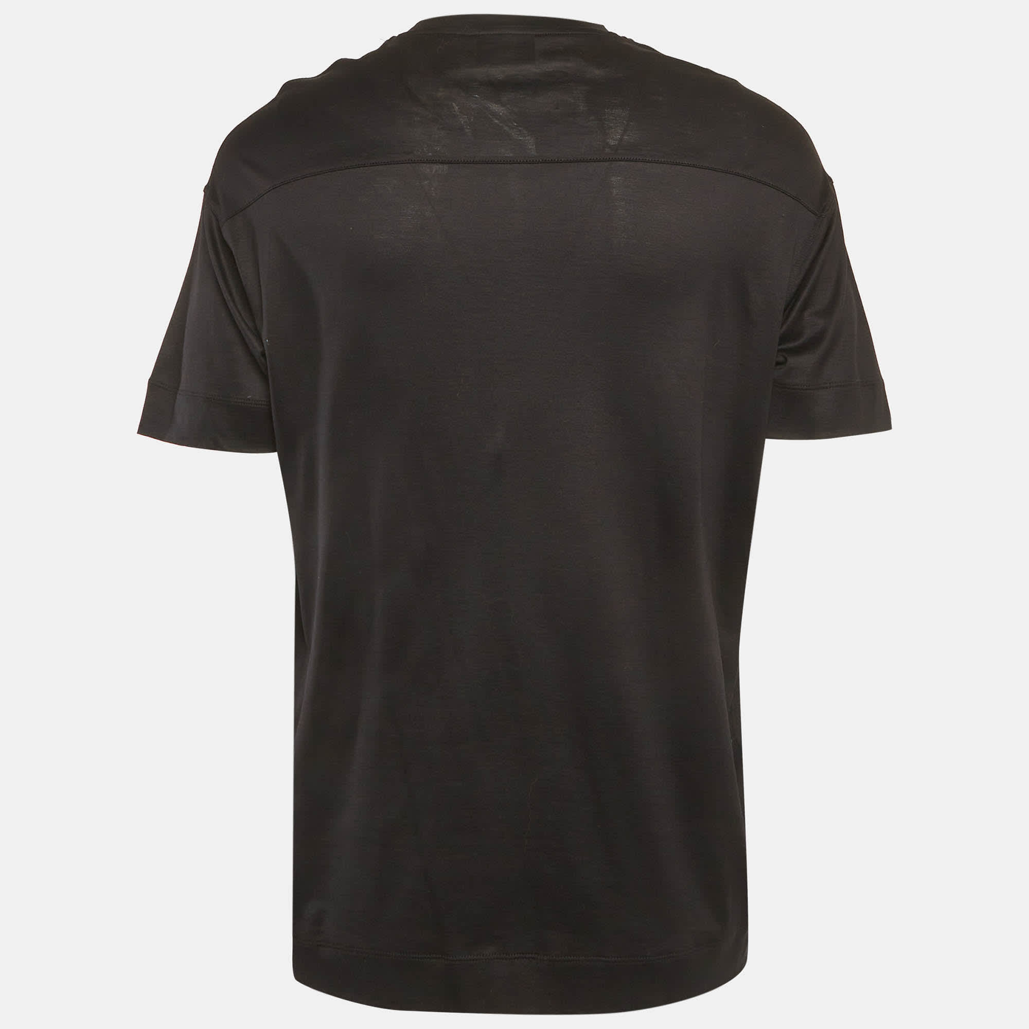 Emporio Armani Black Printed Jersey T - Shirt