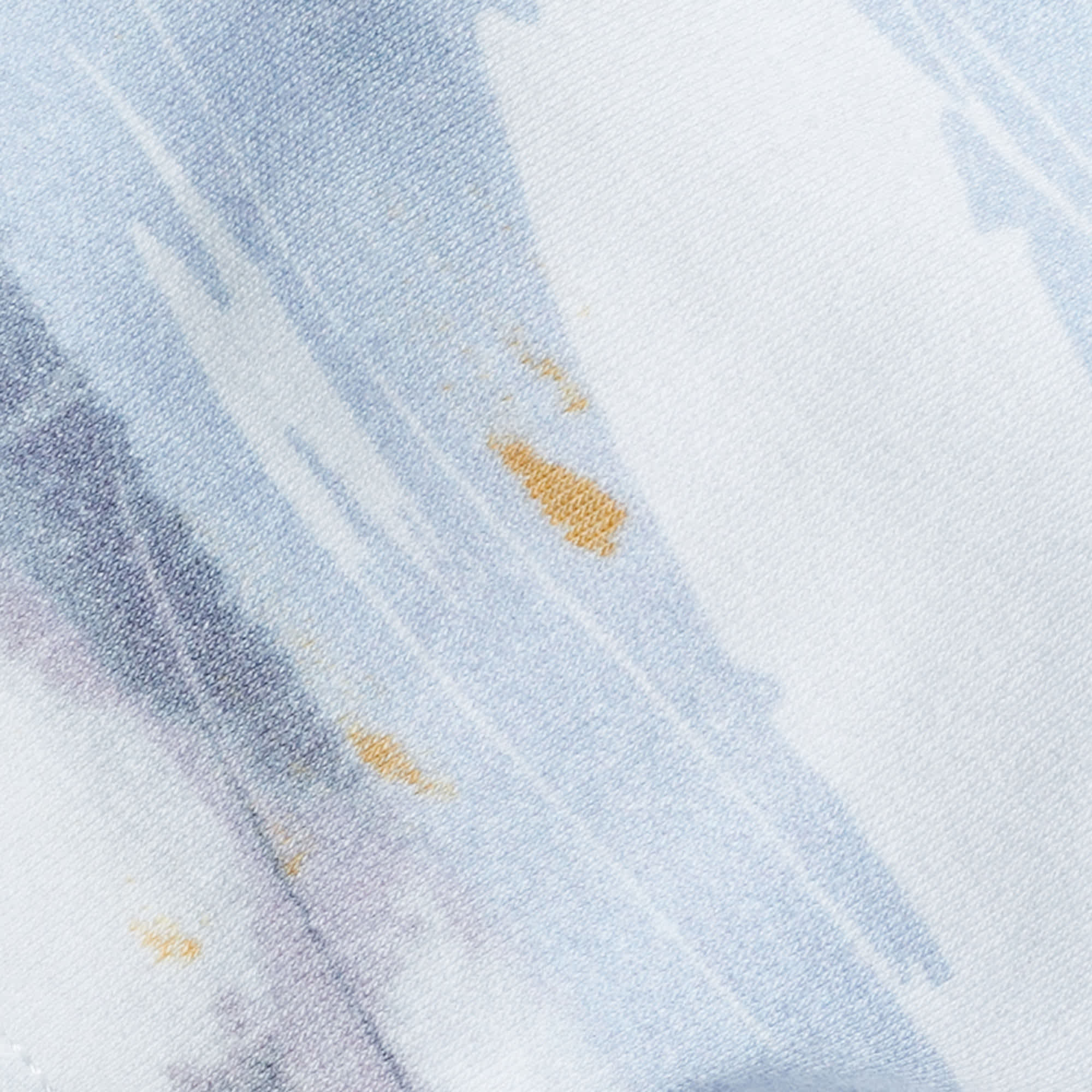 Emporio Armani Blue/white Printed Jersey And Cotton Set