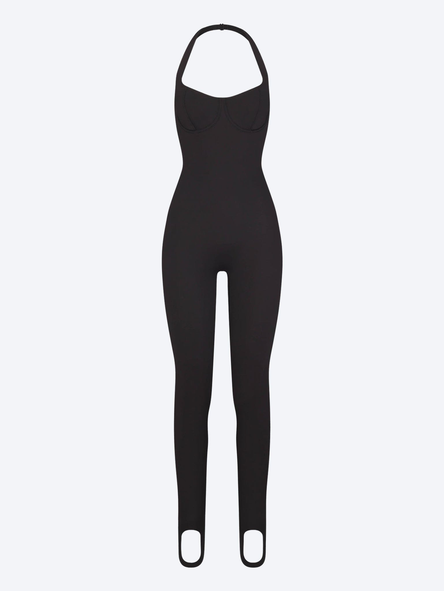 Skims body halter stirrup catsuit